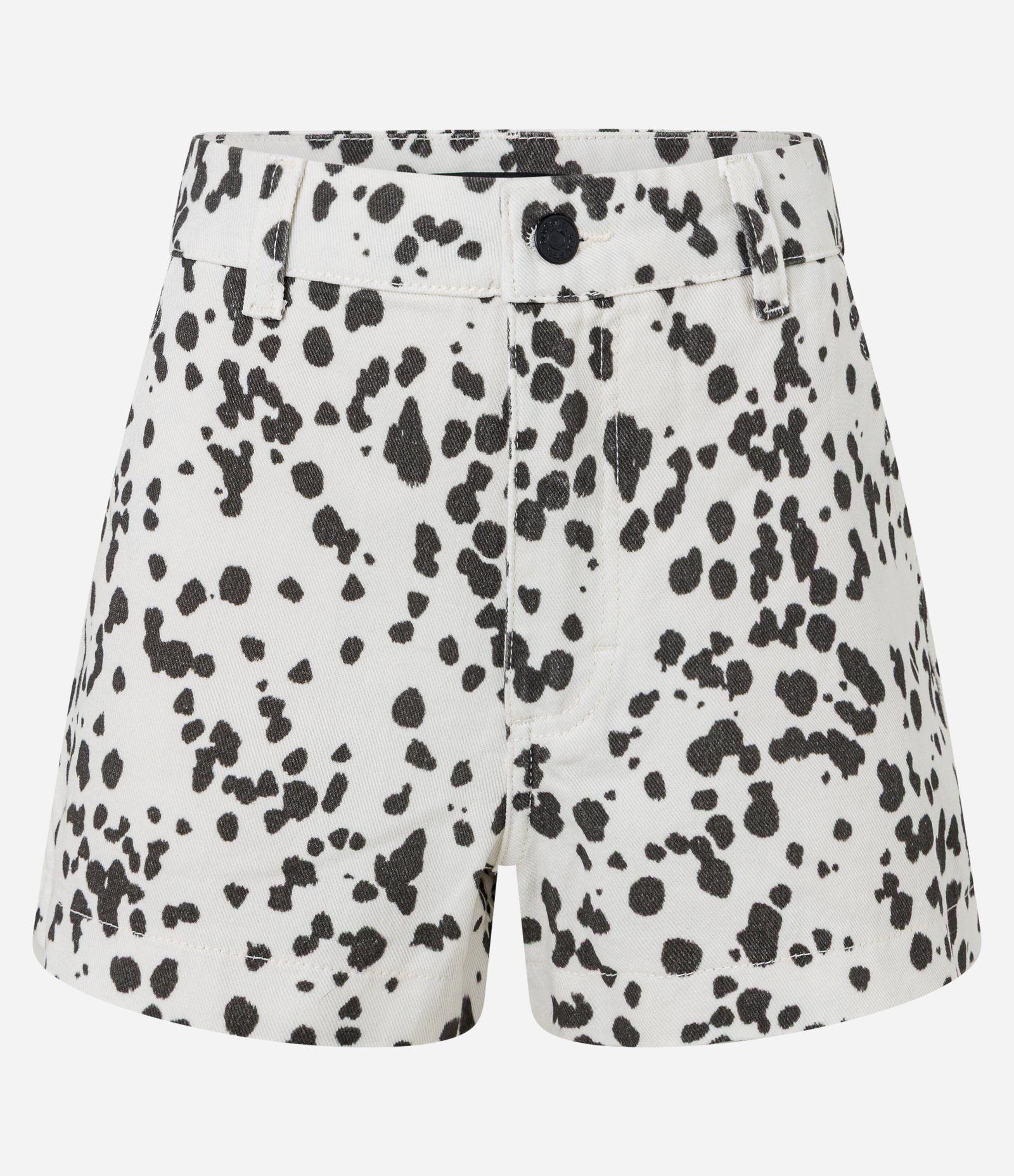Short em Sarja com Estampa Animal Print Dálmata Branco 6