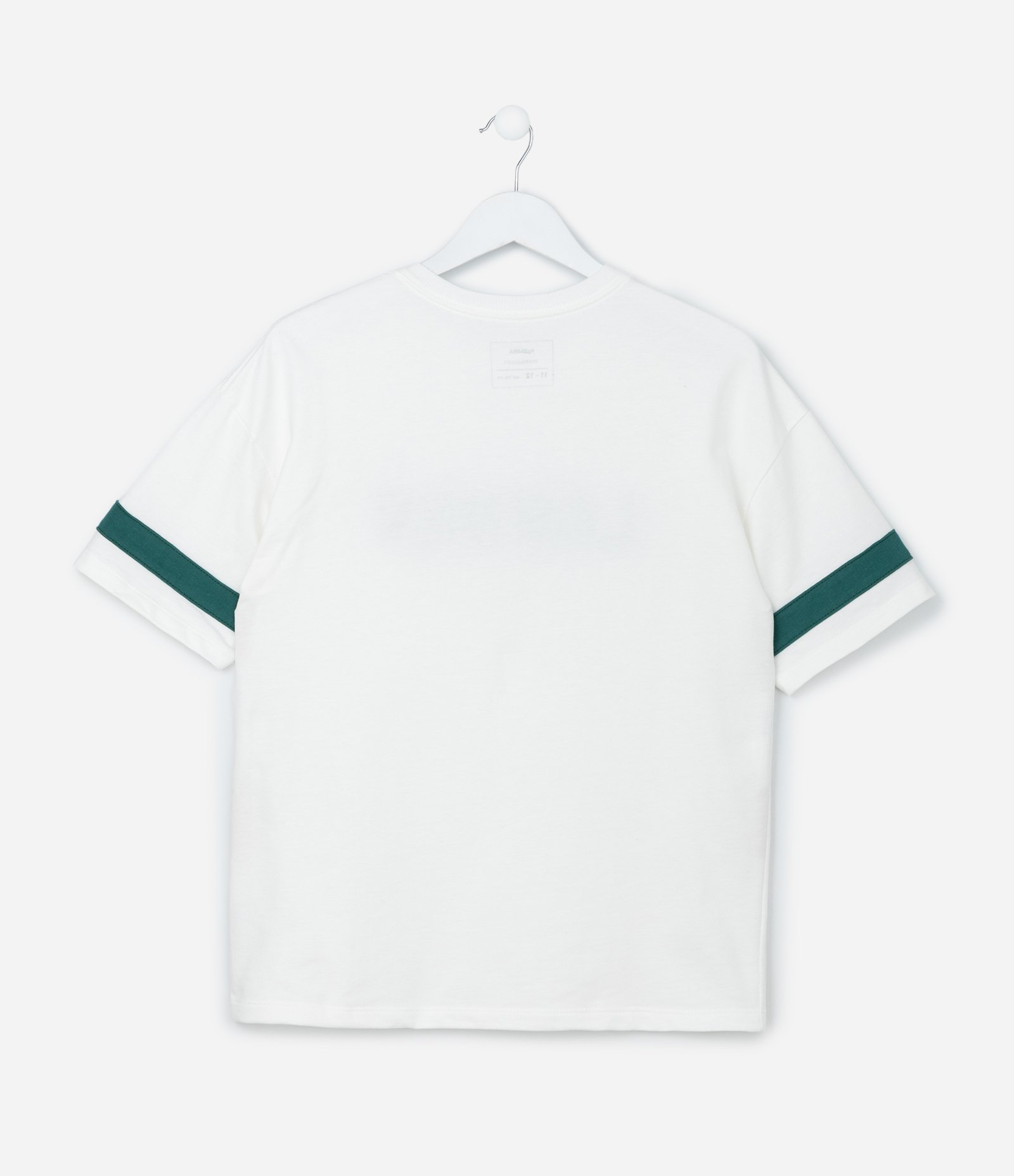 Camiseta Infantil em Chenile com Bordado Lettering - Tam 5 A 14 Anos Branco 2