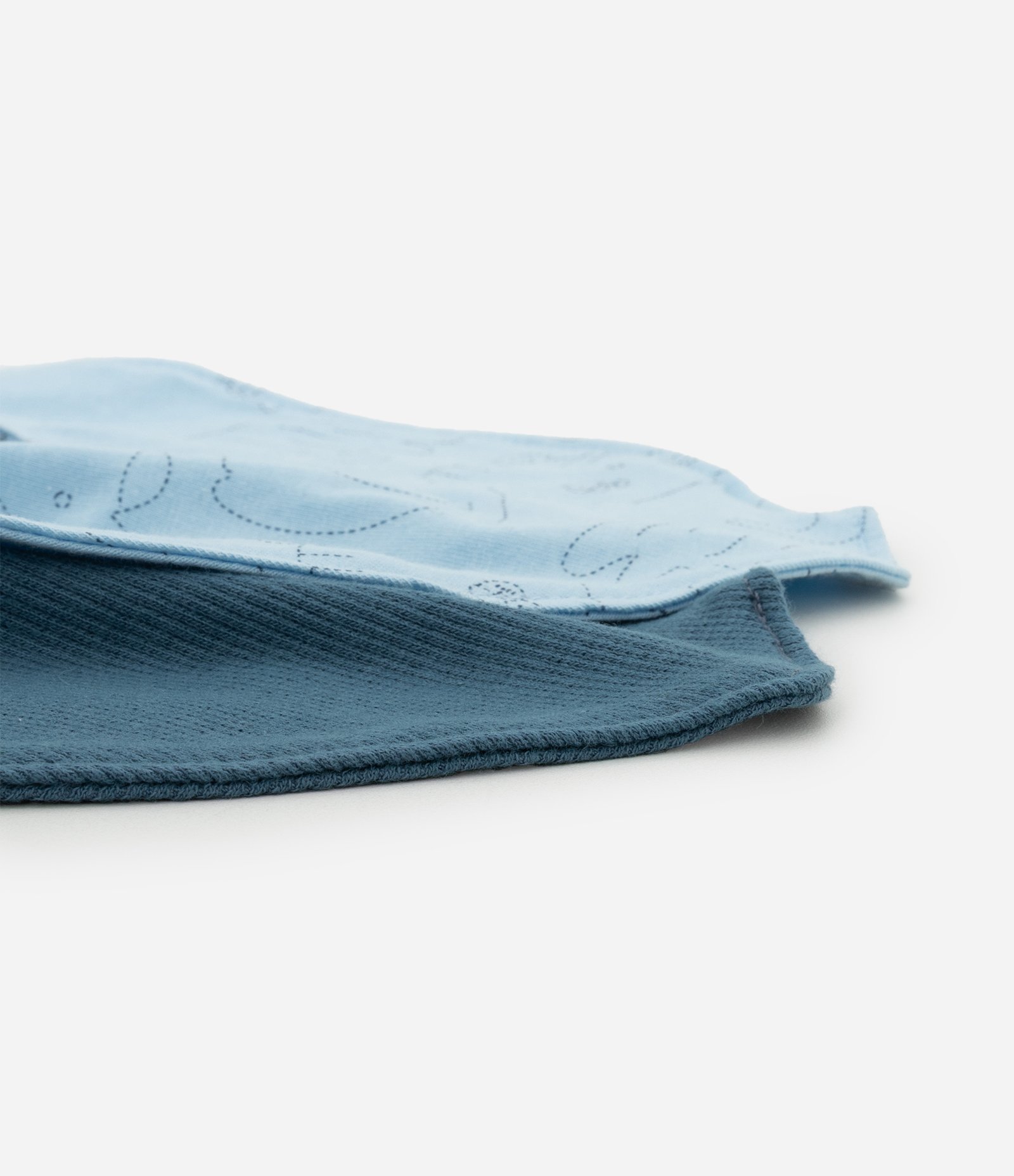 Kit 02 Babadores Infantis com Estampa Bichinhos - Tam Único Azul 3