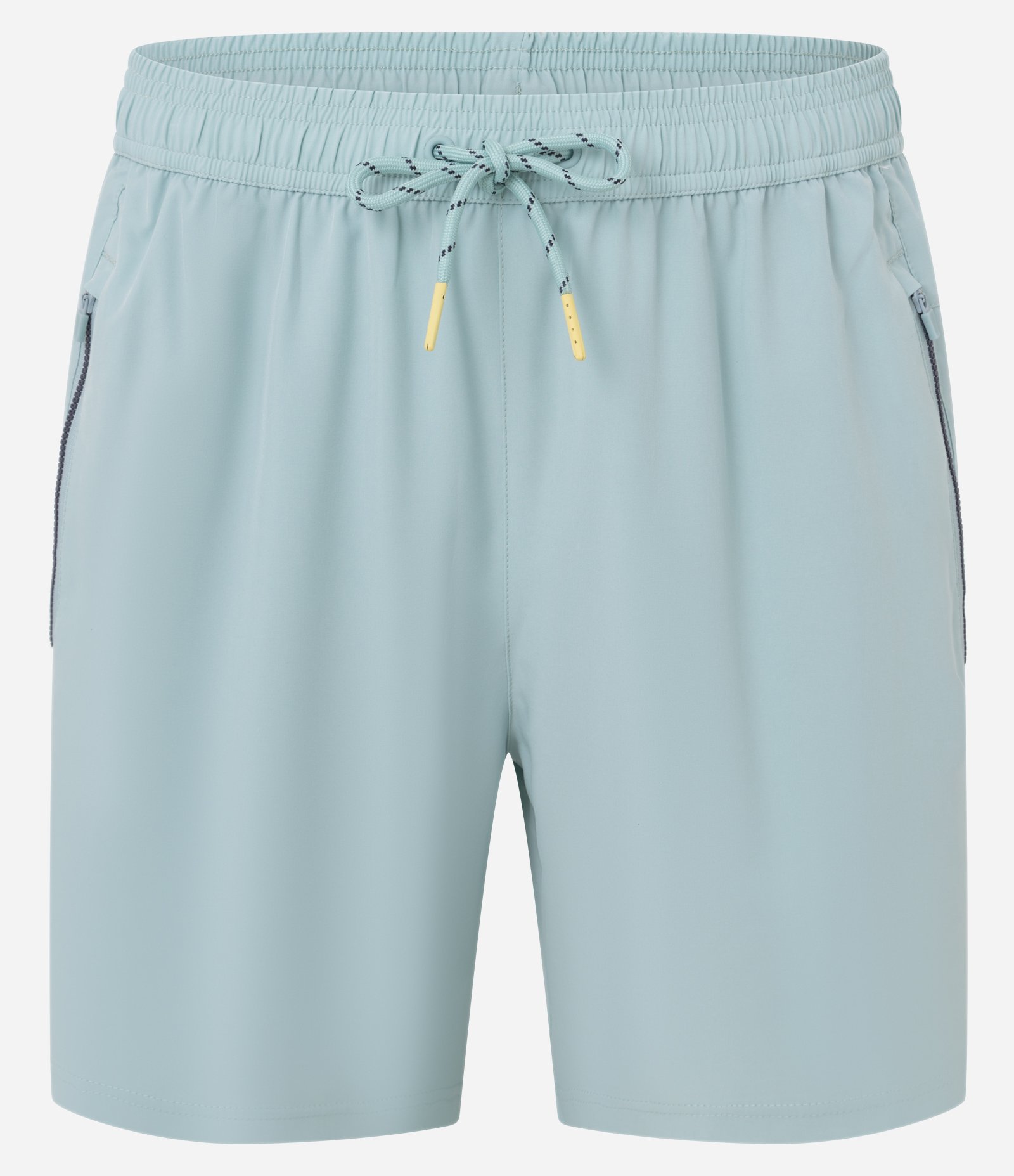 Bermuda Esportiva com Blocos de Cor e Bolsos com Zíper Verde claro 9