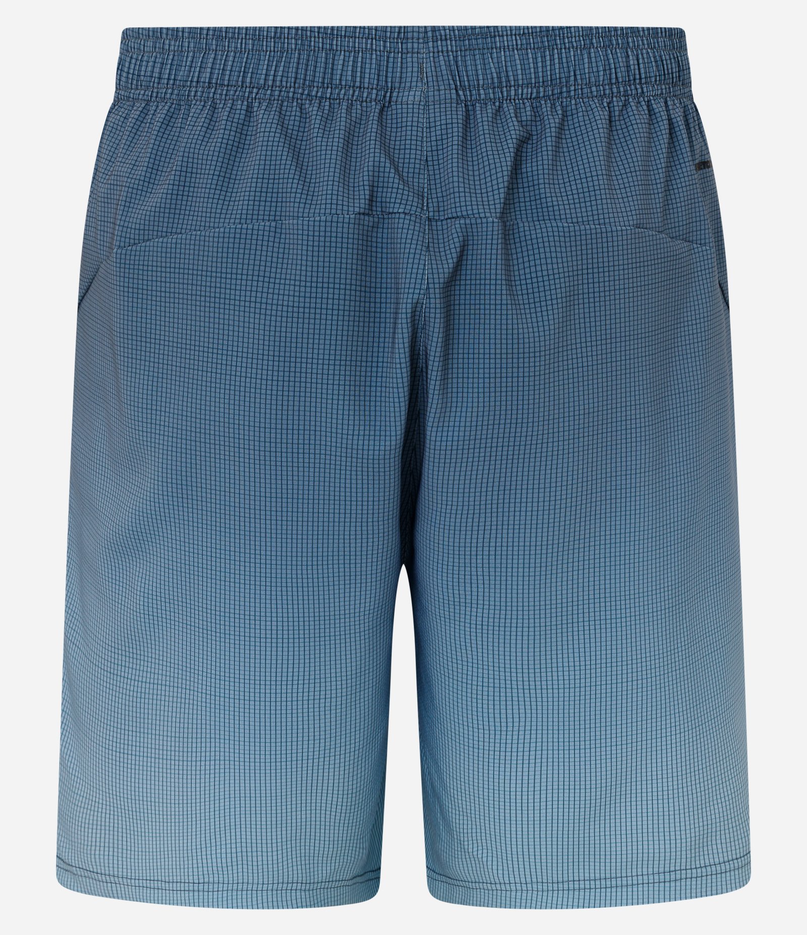 Bermuda Esportiva com Xadrez e Degrade na Barra Azul 3