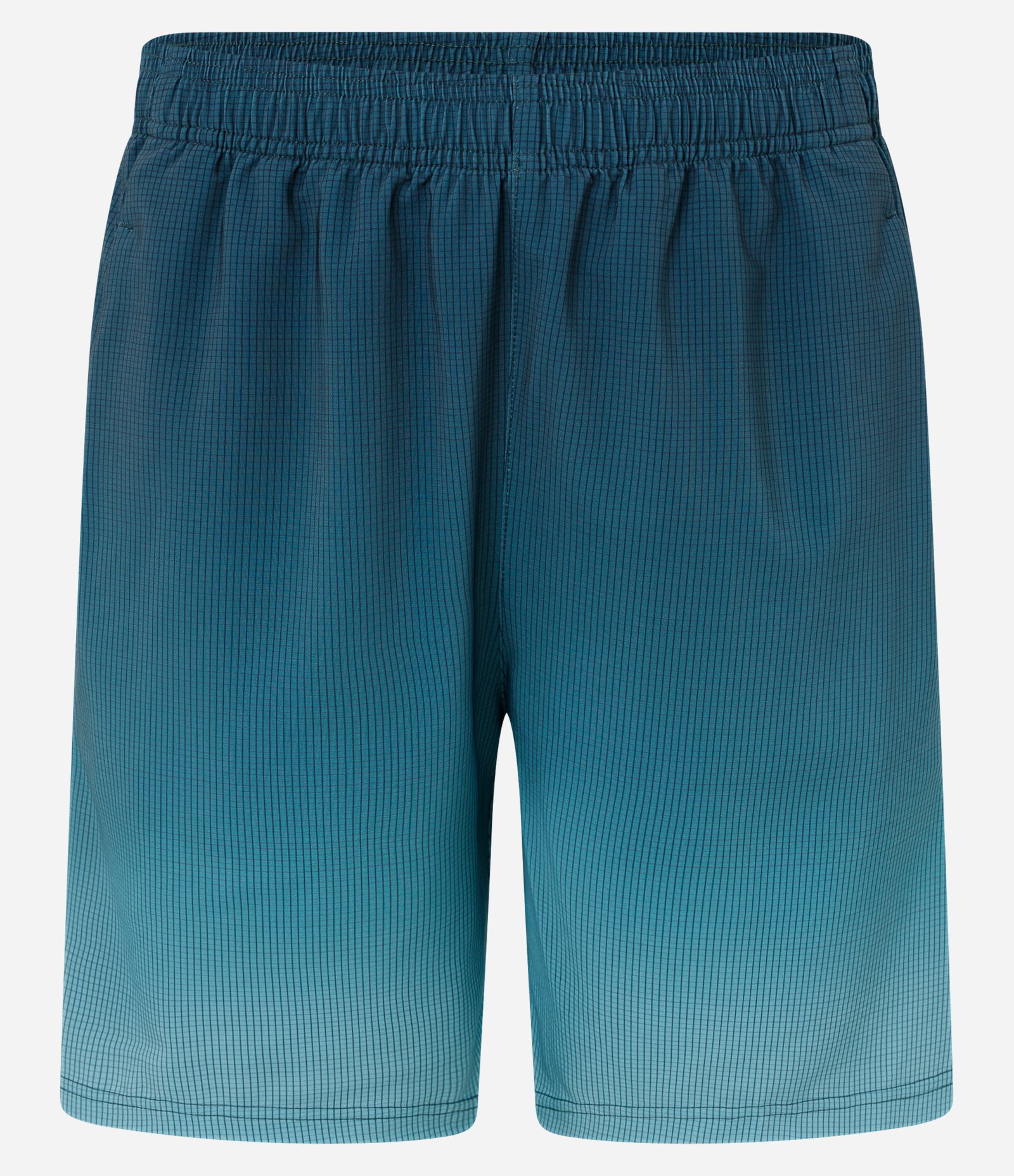 Bermuda Esportiva com Xadrez e Degrade na Barra Verde 1