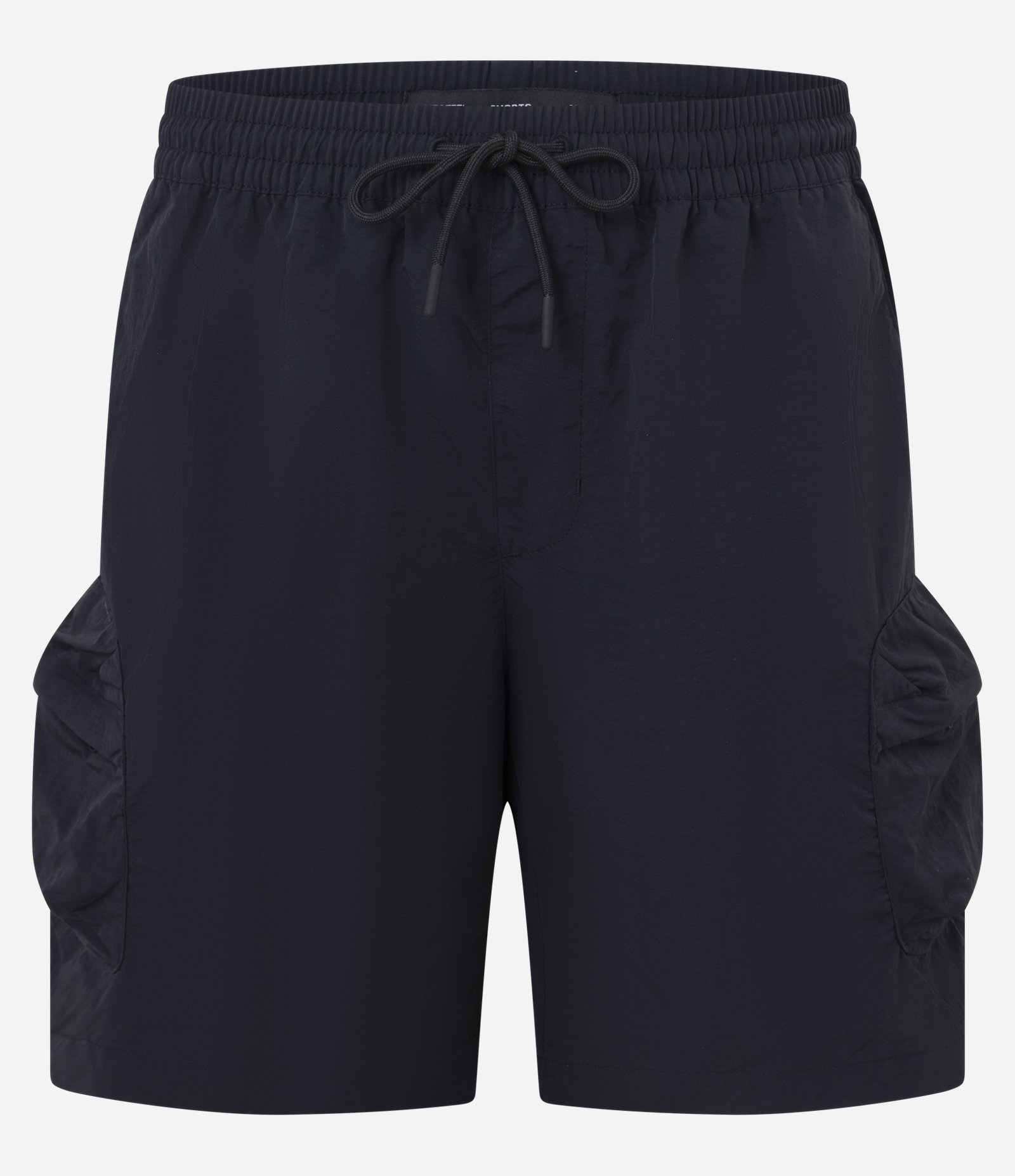 Bermuda Cargo Lisa em Tecido Tecnológico Preto 5