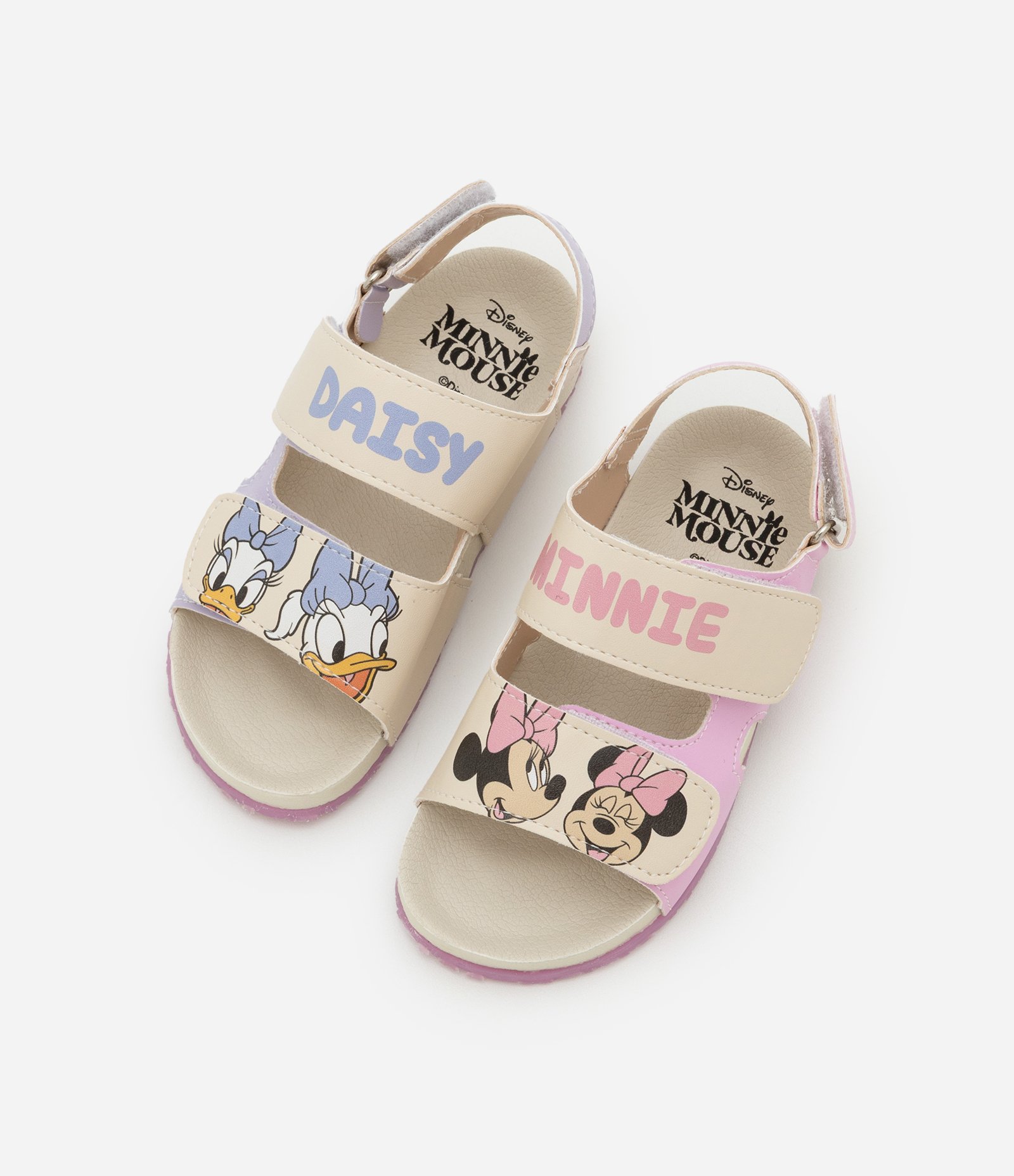 Sandália Infantil em PU Minnie e Margarida - Tam 20 a 27 Off White 6