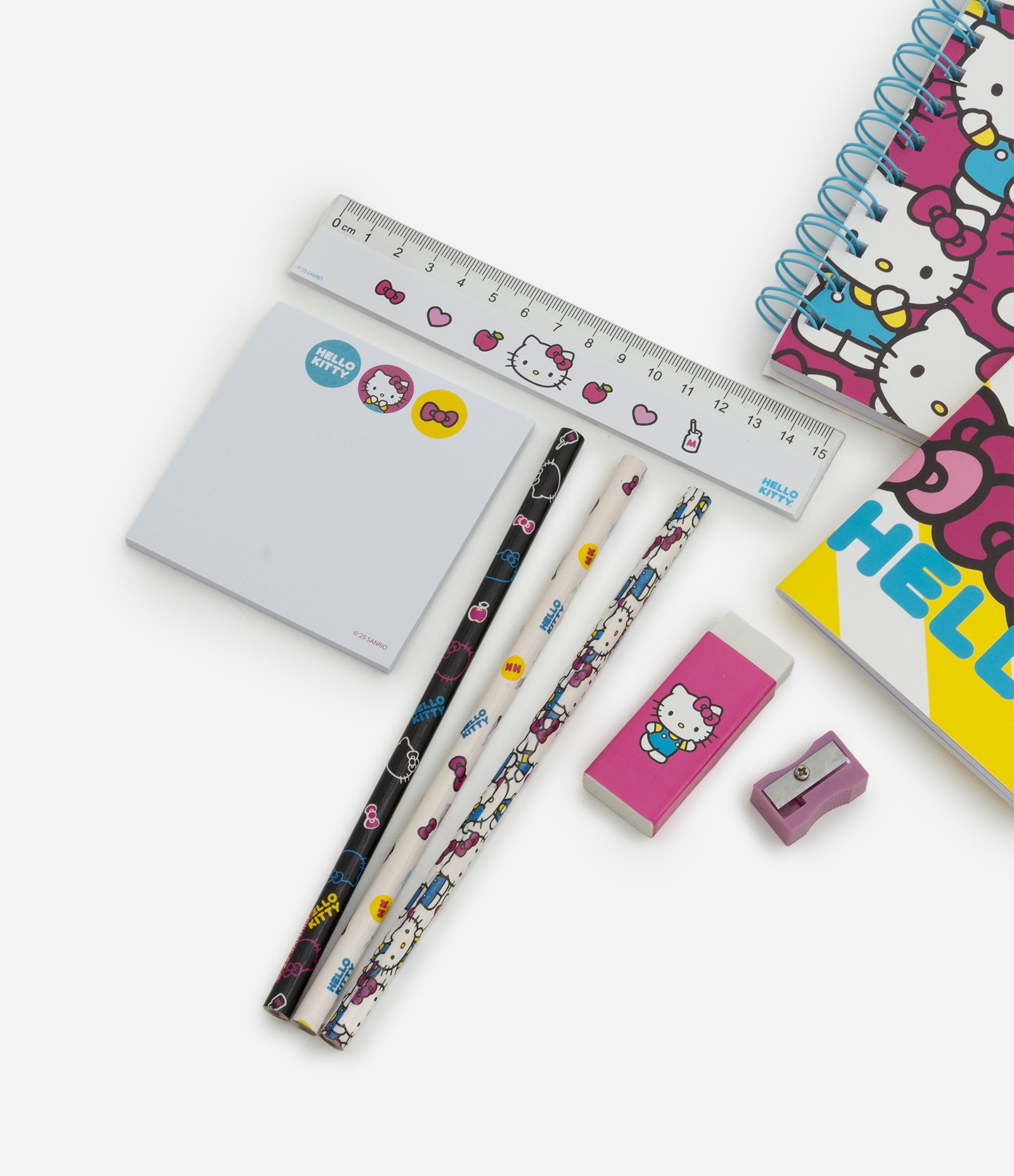 Kit Material Escolar da Hello Kitty Colorido 3