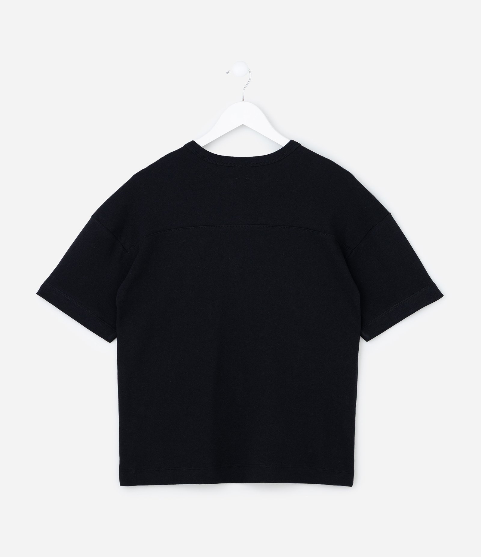 Camiseta Oversized Infantil em Suedine - Tam 5 a 14 Anos Preto 2
