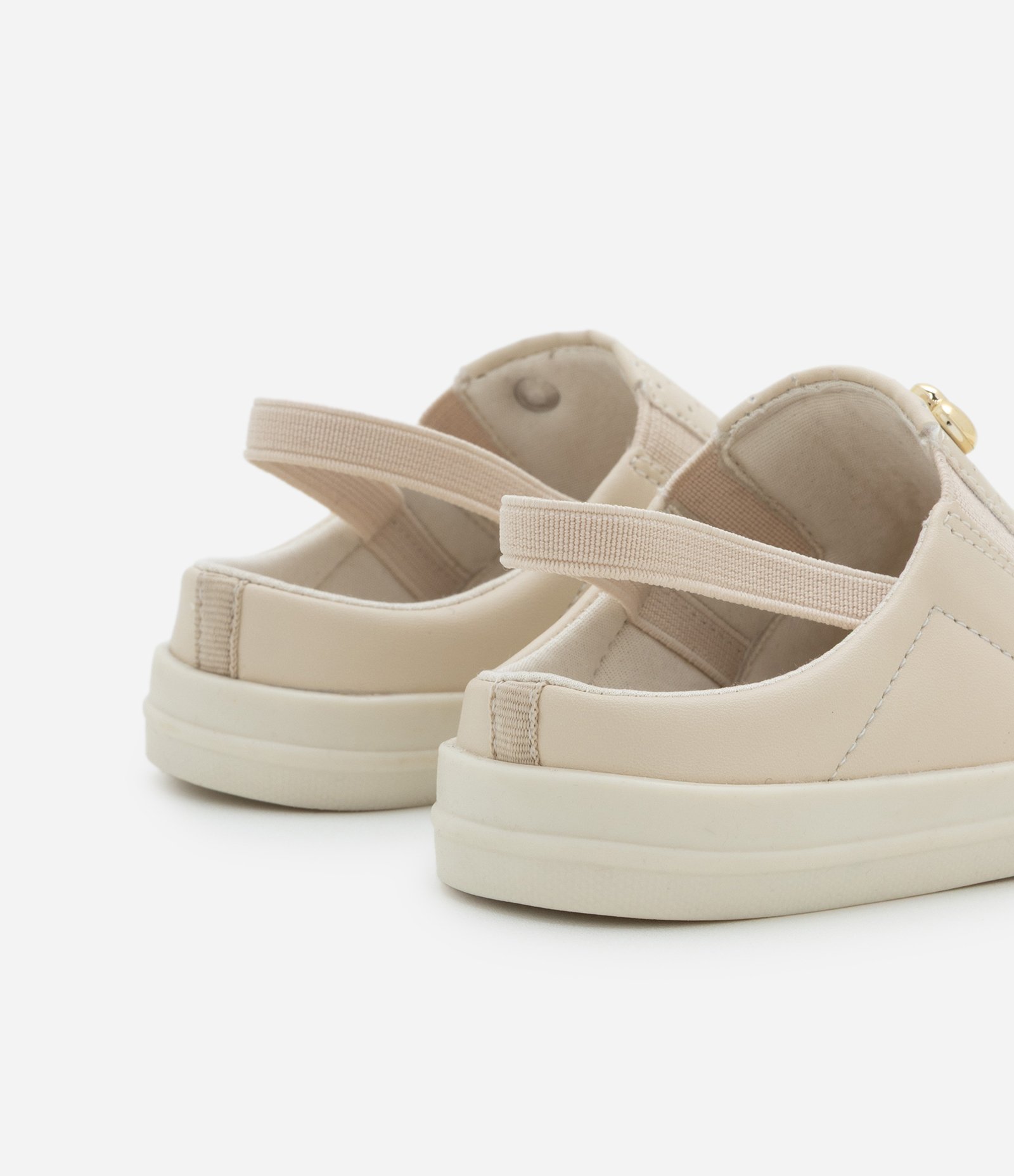 Tênis Mule Infantil com Elástico Traseiro - Tam 20 ao 27 Bege 2