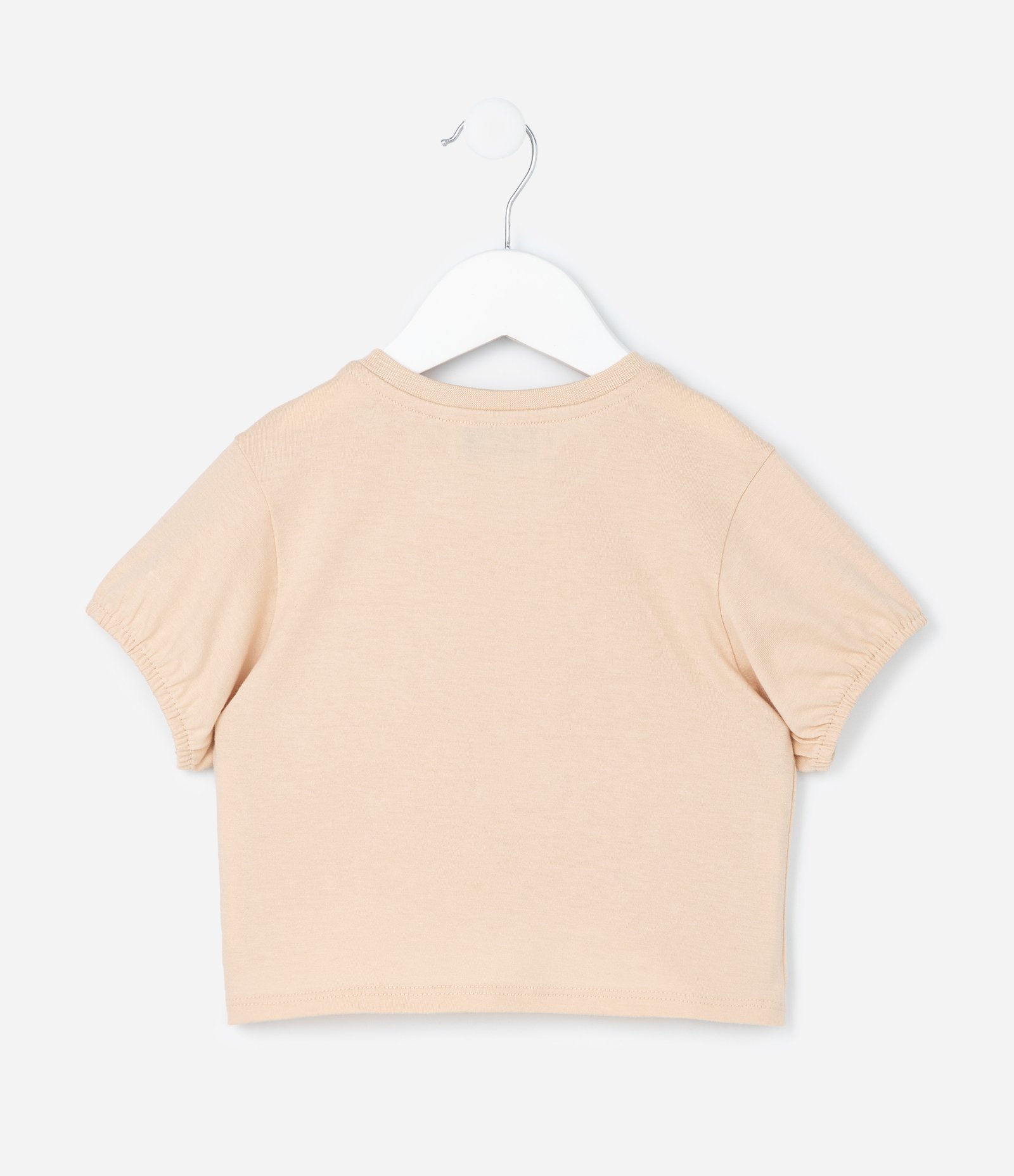 Blusa Infantil com Estampa de Cachorro - Tam 1 a 6 Anos Bege 3
