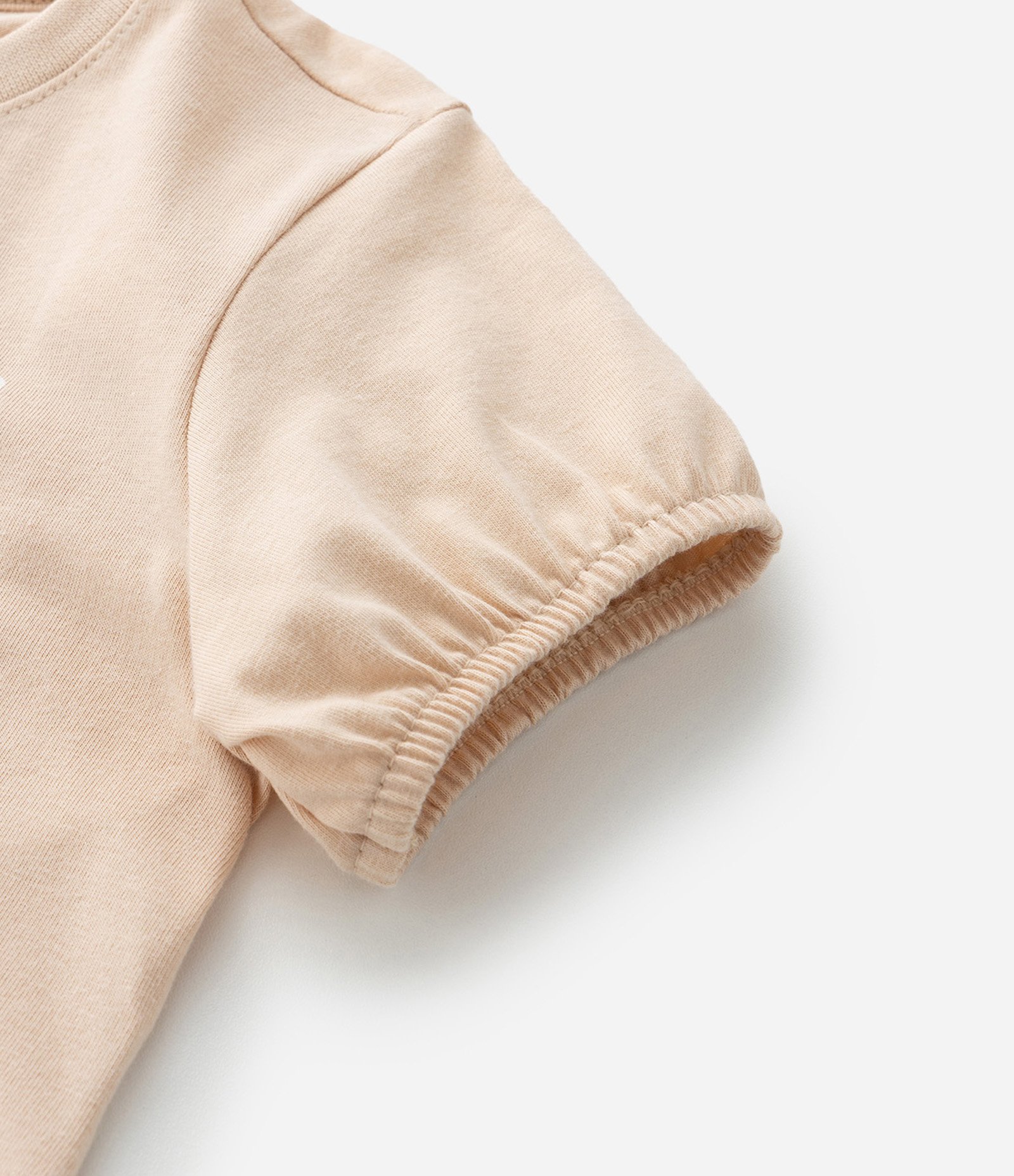 Blusa Infantil com Estampa de Cachorro - Tam 1 a 6 Anos Bege 5