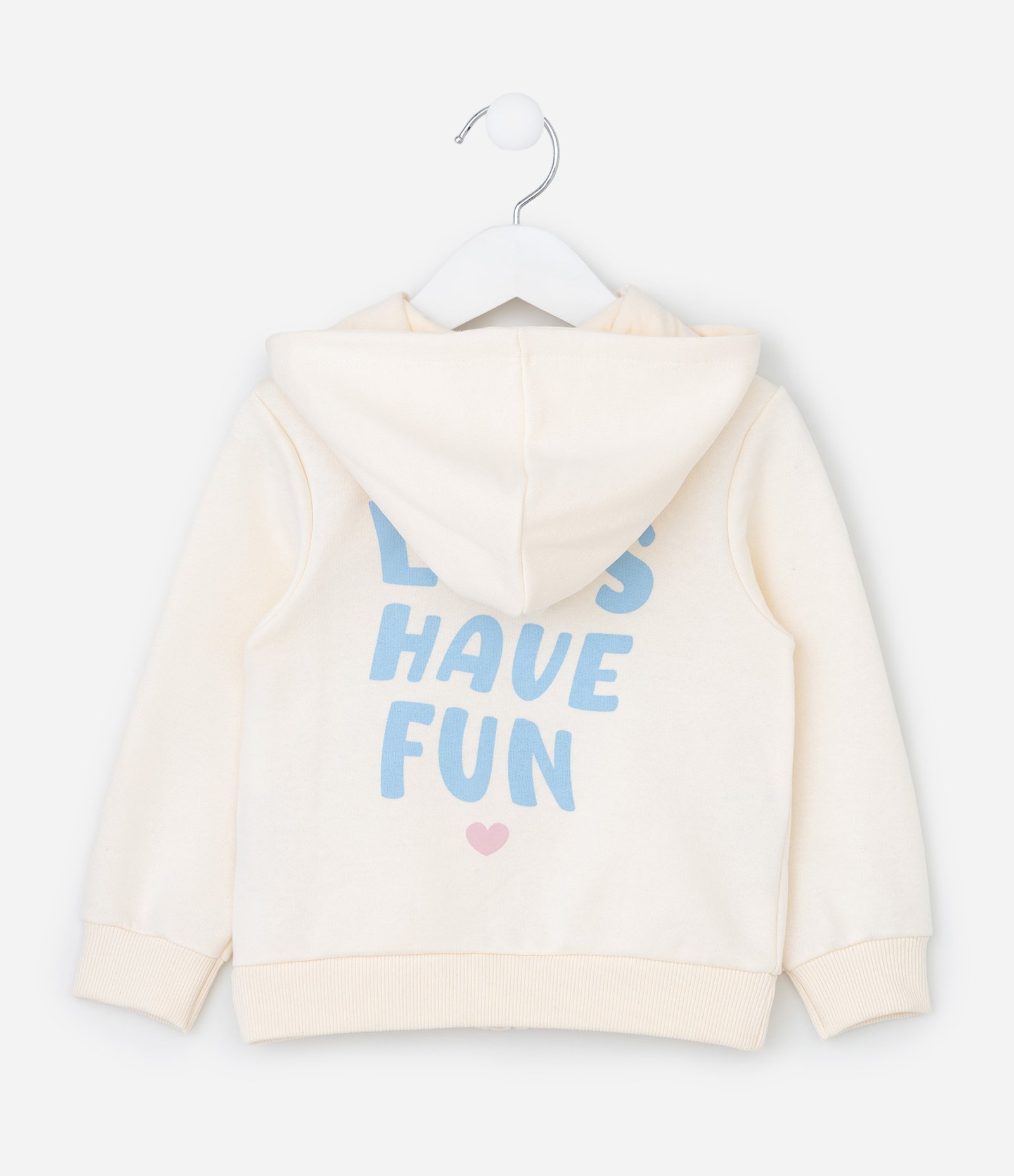 Casaco Infantil em Moletom Estampa Puppy Friend - Tam 1 a 6 Anos Bege 3