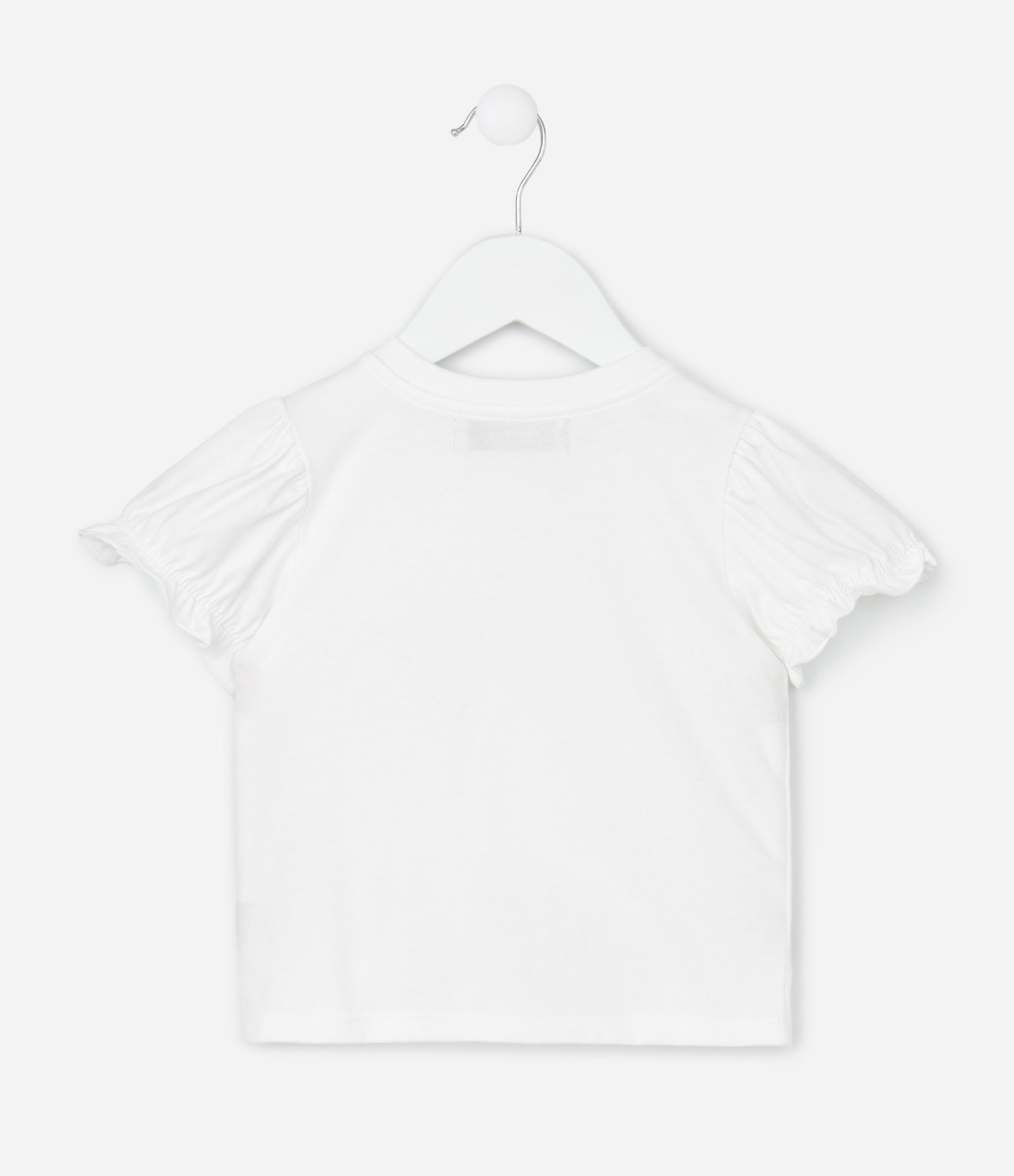 Conjunto Infantil com Estampa de Listras - Tam 1 a 6 Anos Branco/Lilás 4