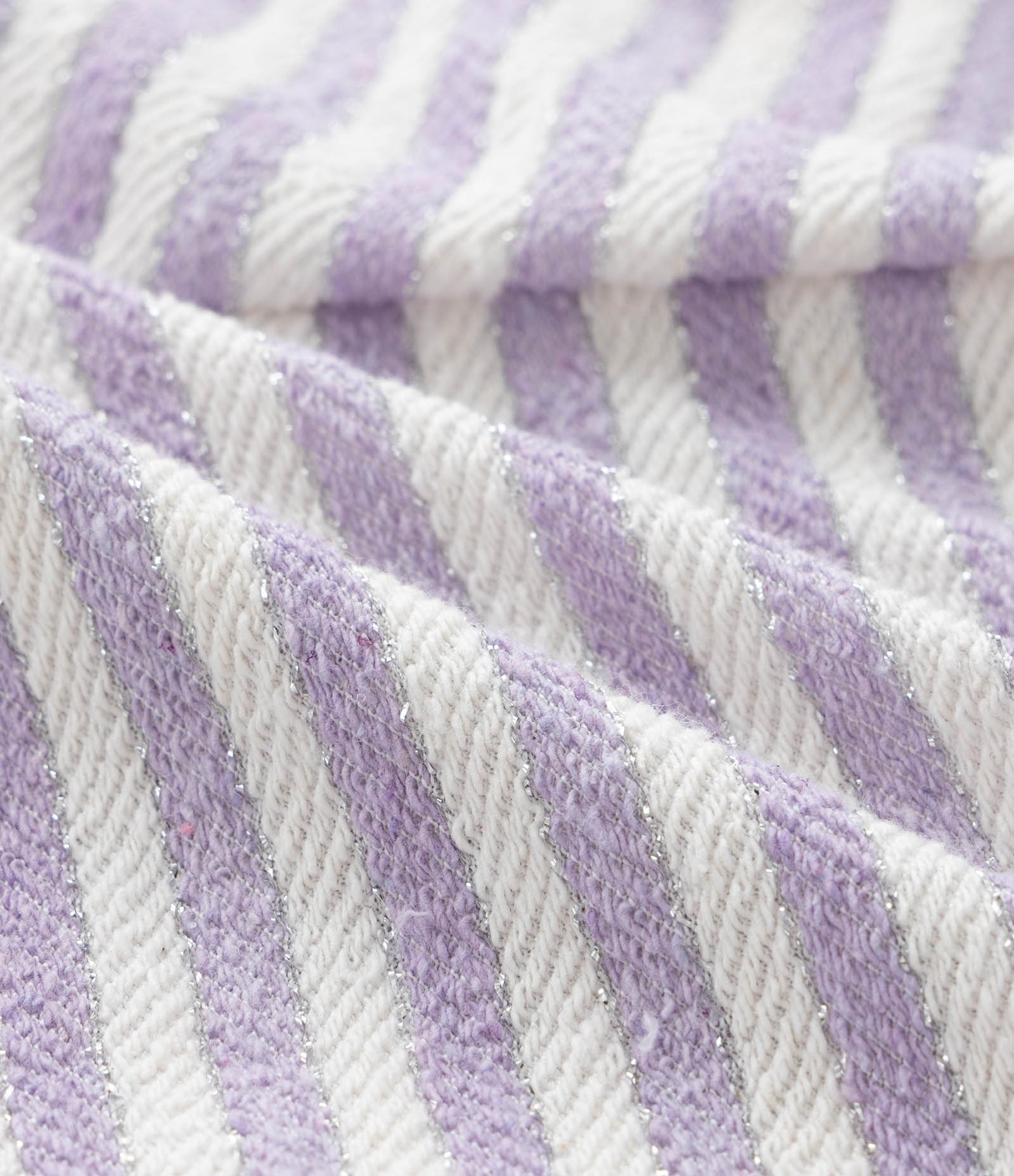 Conjunto Infantil com Estampa de Listras - Tam 1 a 6 Anos Branco/Lilás 7