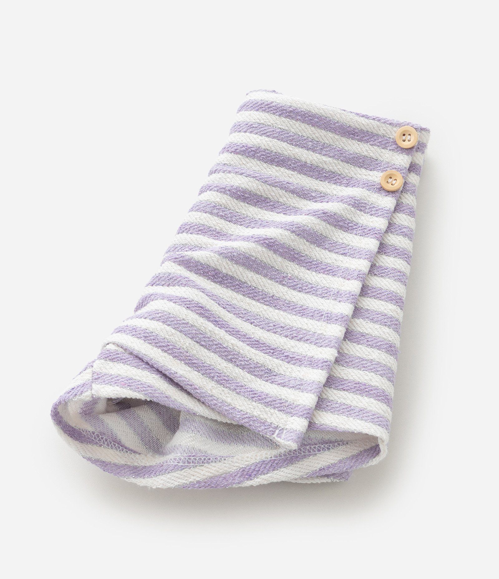 Conjunto Infantil com Estampa de Listras - Tam 1 a 6 Anos Branco/Lilás 8