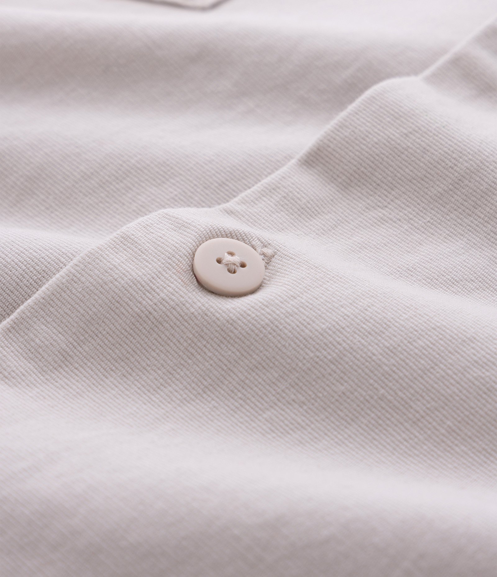 Camisa Boxy em Algodão Texturizado e Estampa Lettering Bordado Cinza Claro 3