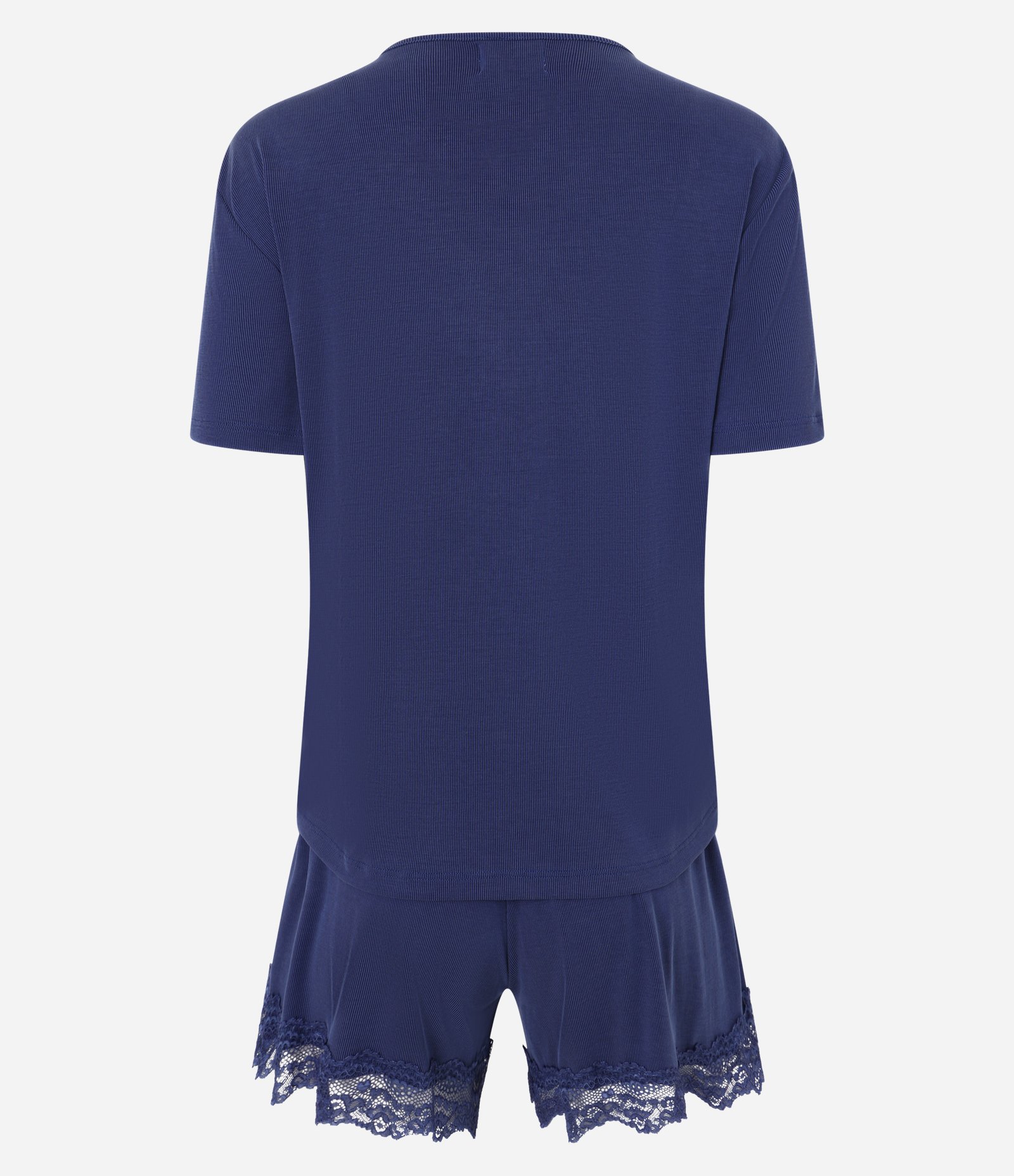 Pijama em Modal com Detalhes de Renda Azul 6