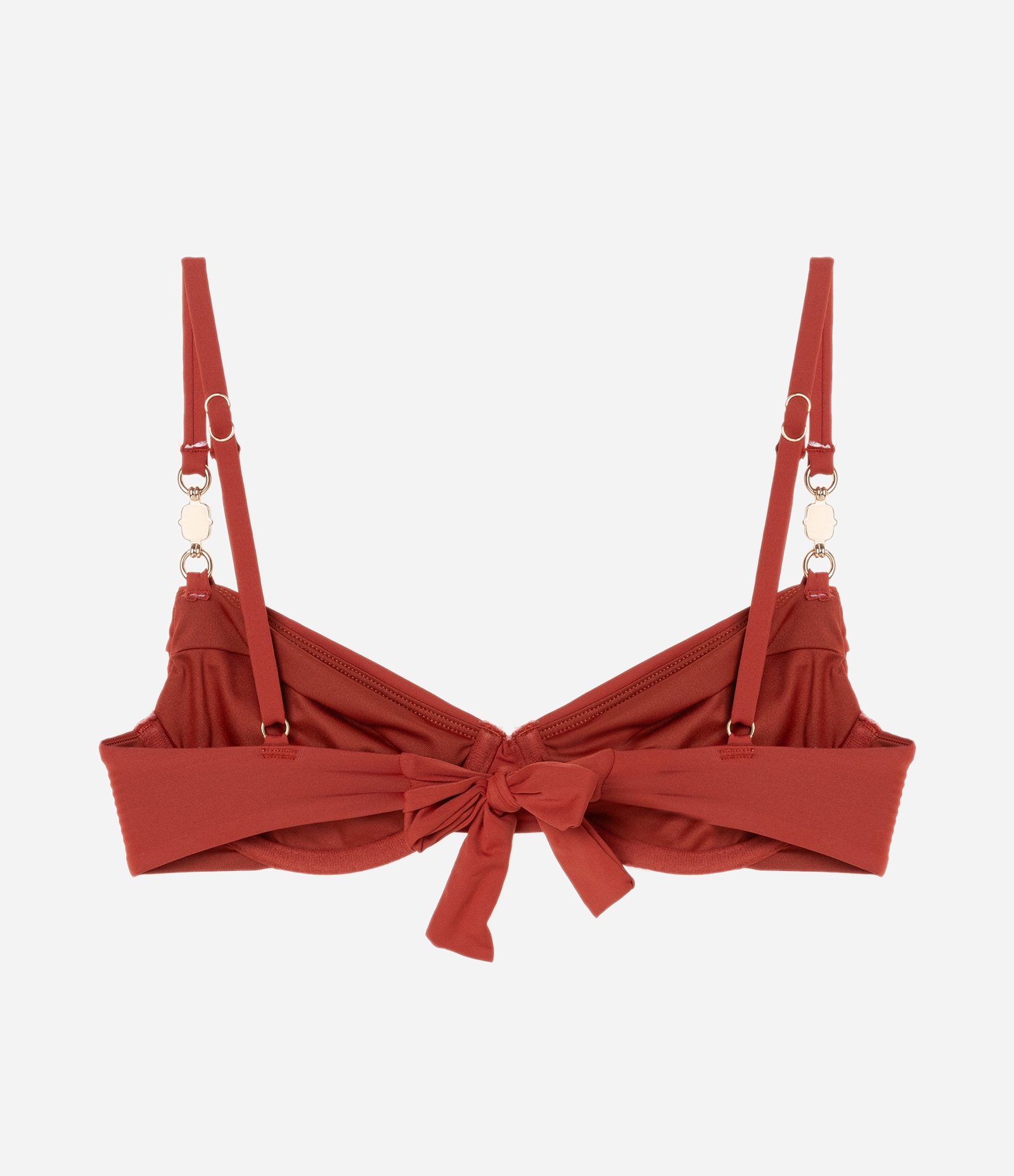 Biquíni Top Meia Taça em Microfibra com Pedraria nas Alças Telha 6