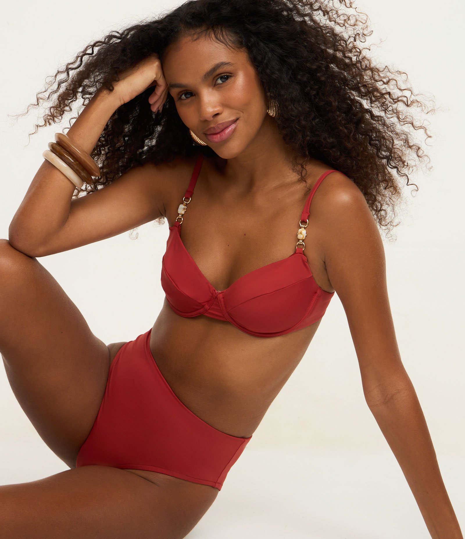 Biquíni Calcinha Hot Pants em Microfibra Telha 1