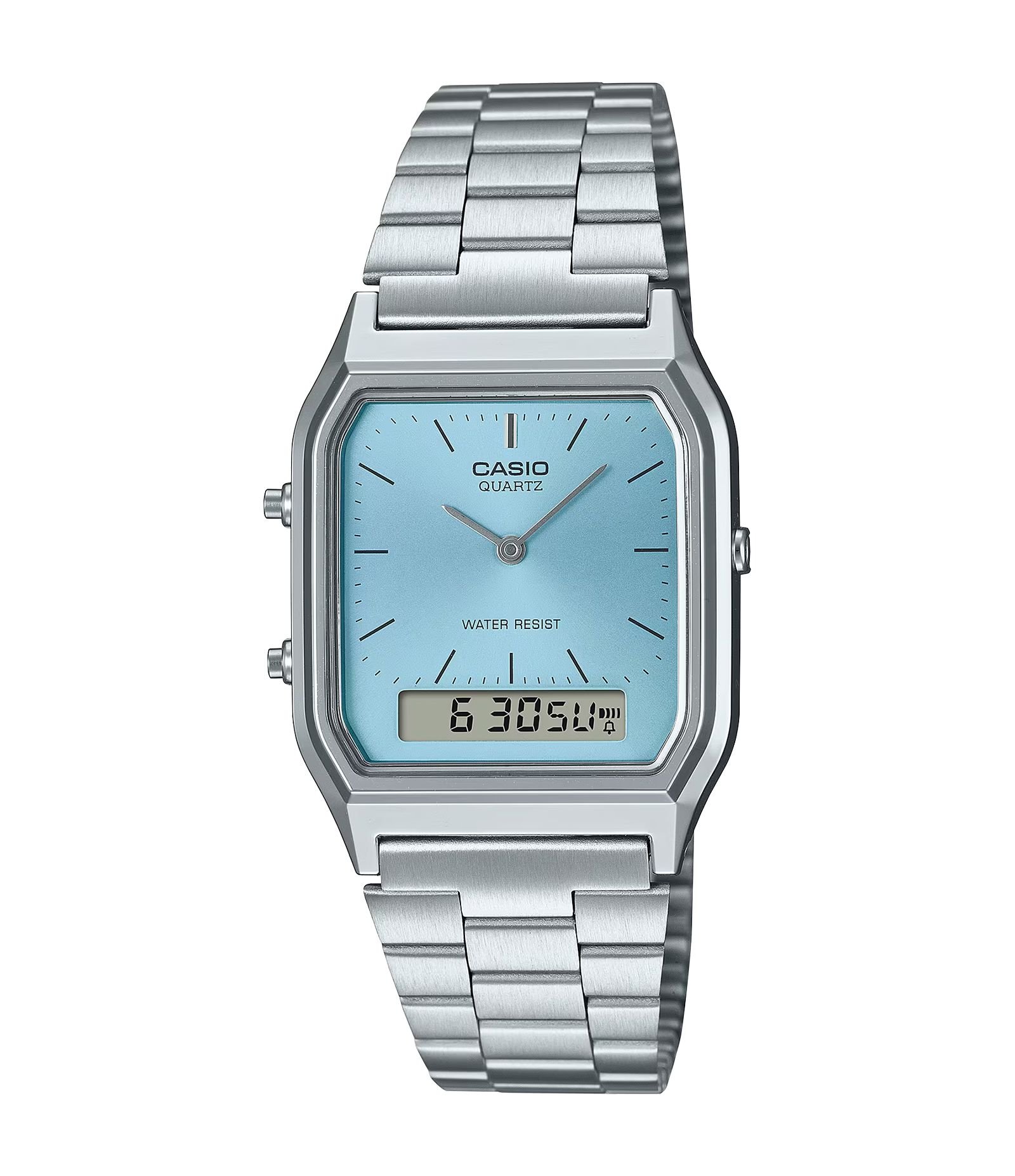 Relógio Anadigi Vintage Casio AQ-230A-2A1MQYDF Prata 1