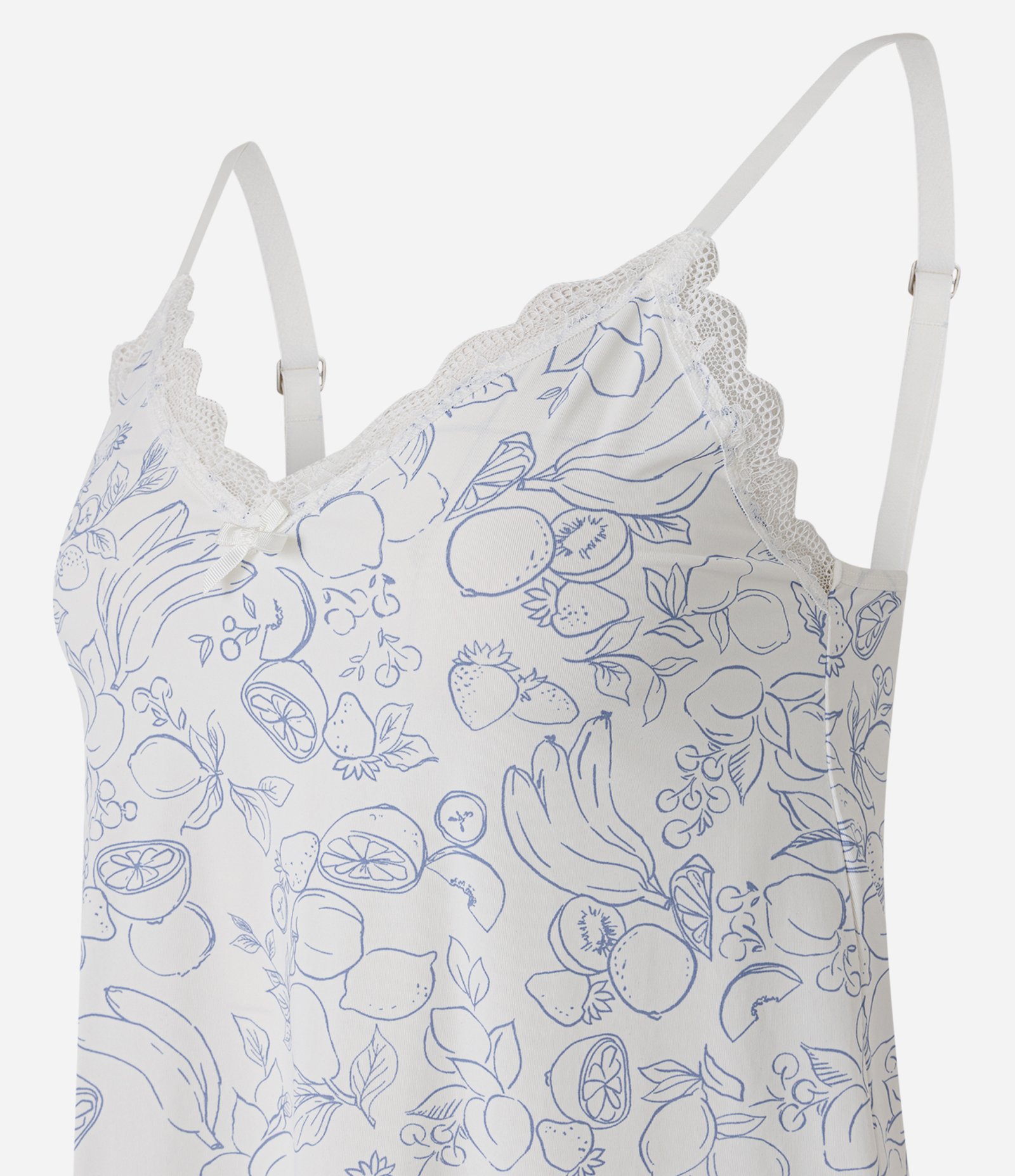 Pijama Short Doll em Microfibra com Estampa de Frutas Snow White 2