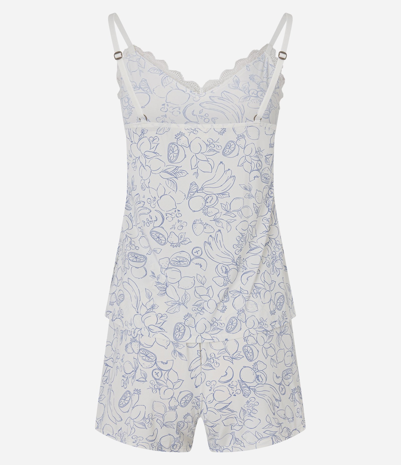 Pijama Short Doll em Microfibra com Estampa de Frutas Snow White 3