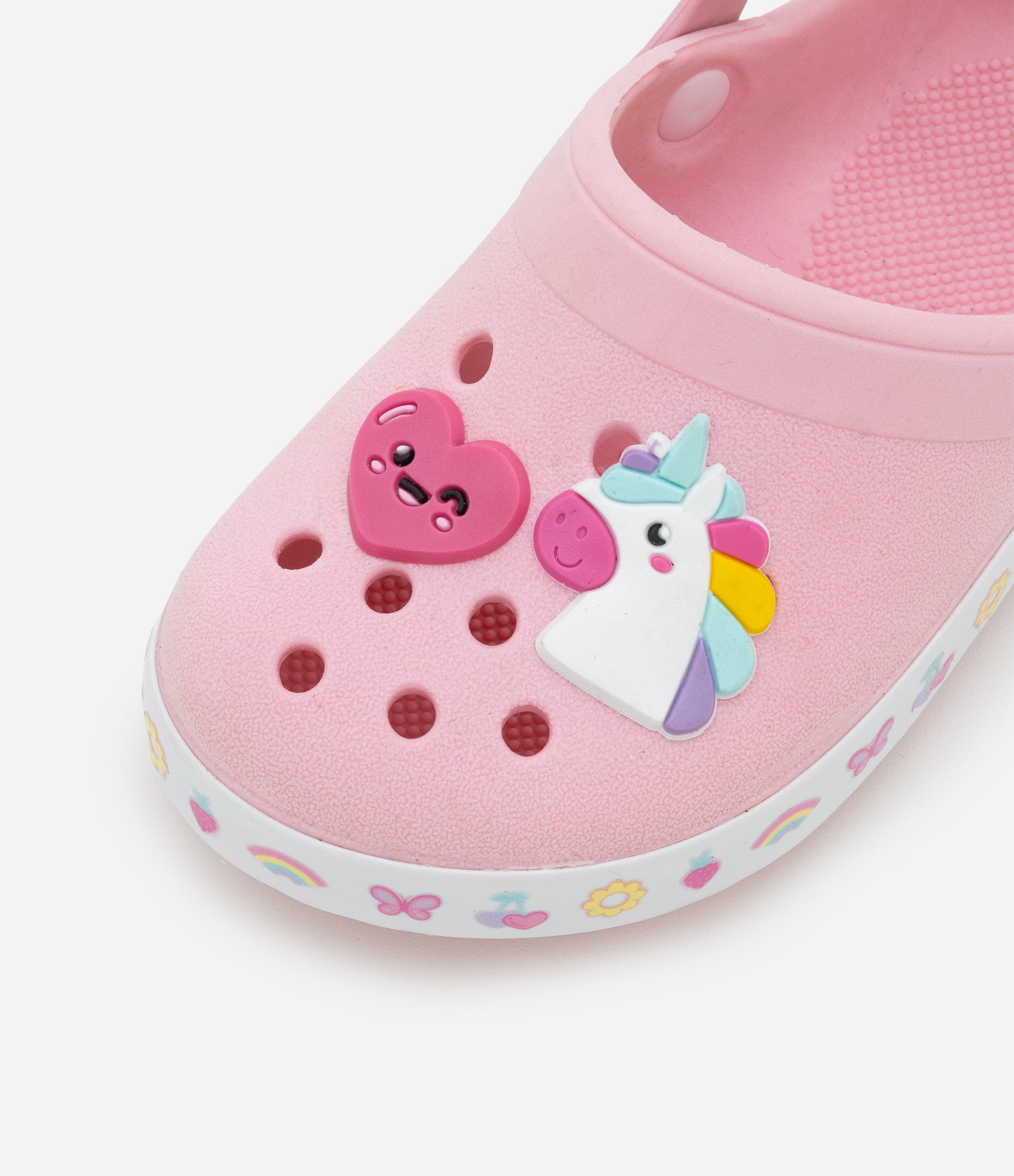 Sandália Babuche Infantil com Patch Unicórnio - Tam 21 a 28 Rosa 5