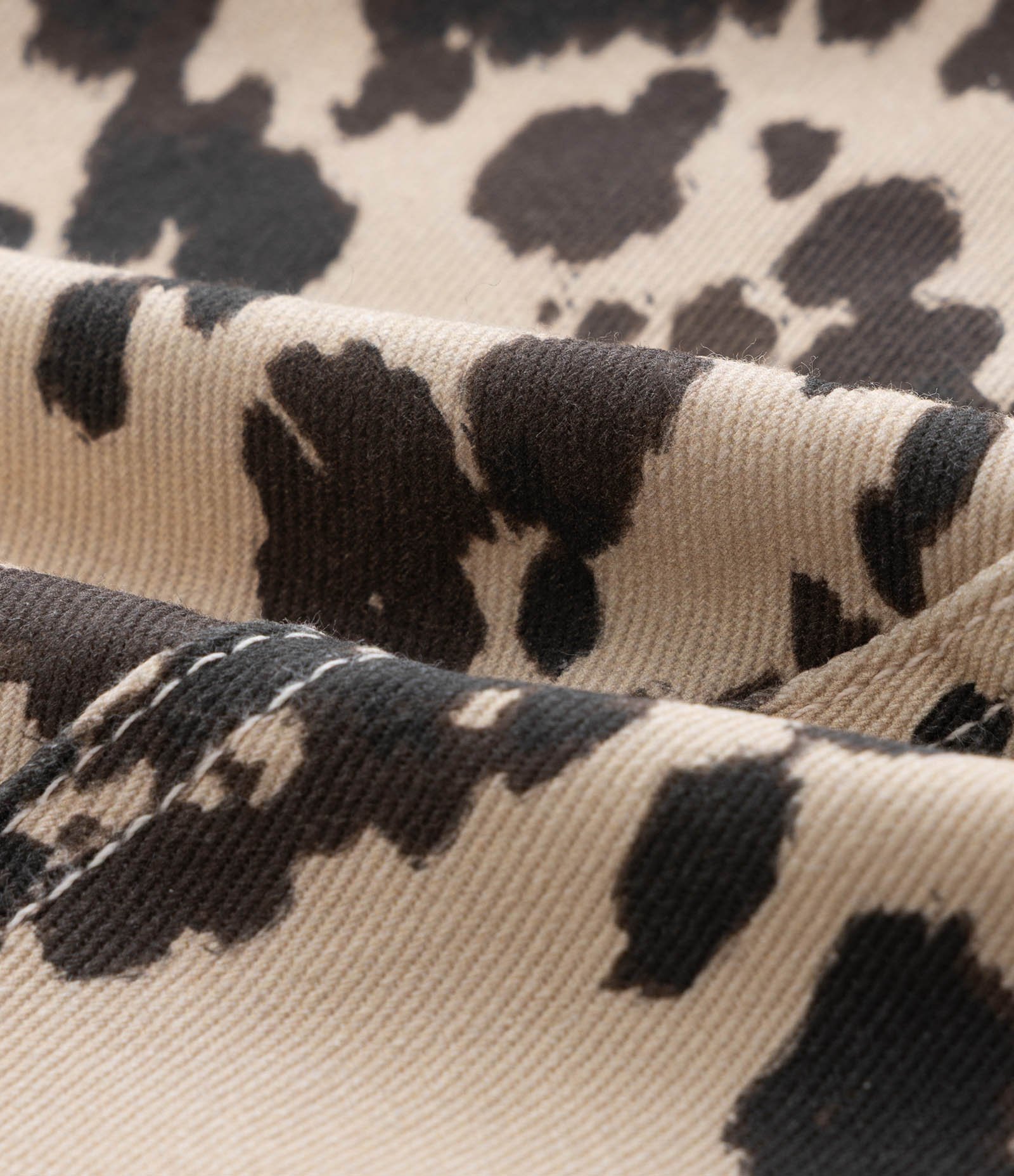 Top em Sarja com Estampa Animal Print Curve & Plus Size Bege 9