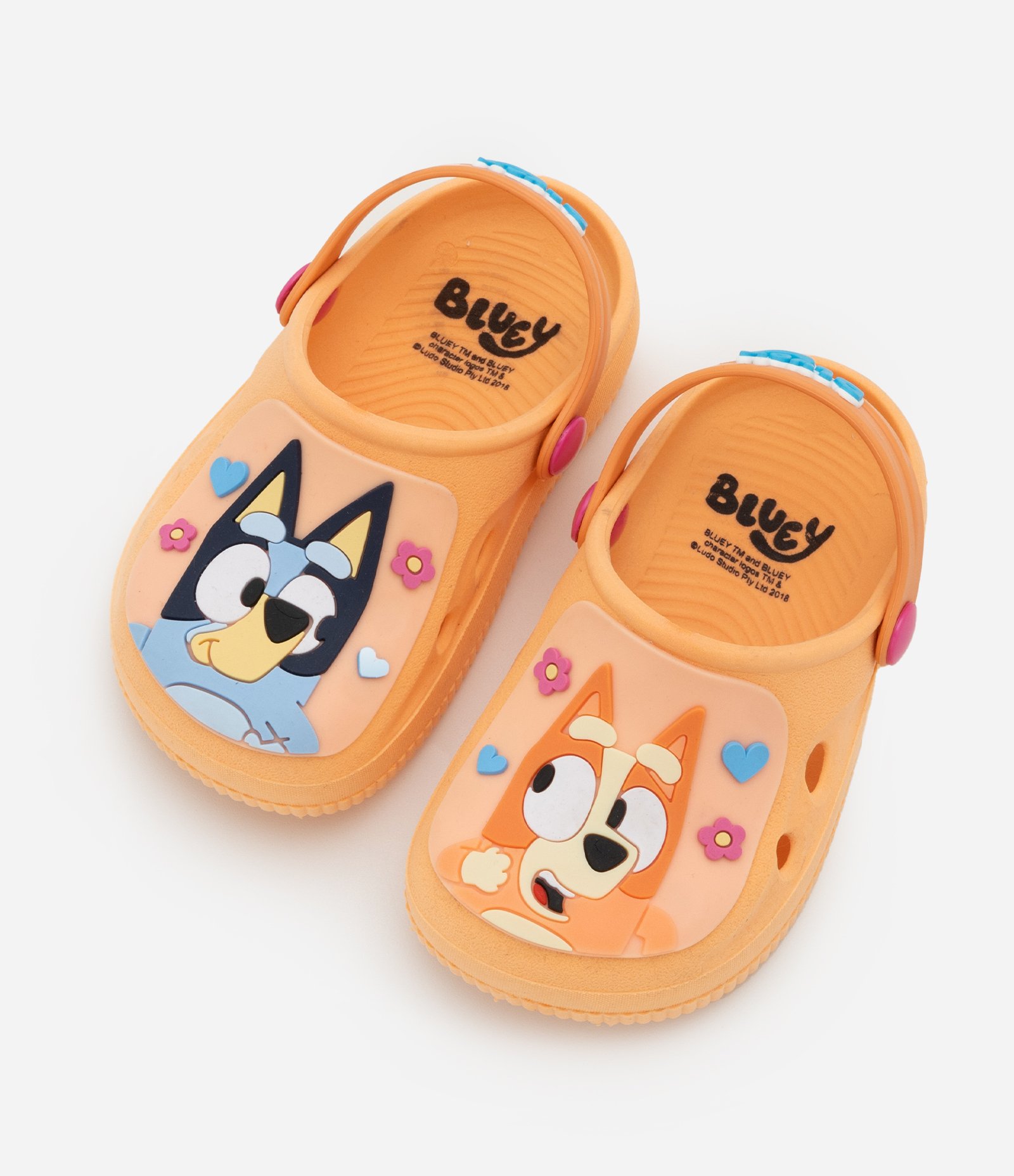 Sandália Infantil Babuche Bluey e Bingo - Tam 20 ao 33 Laranja 4