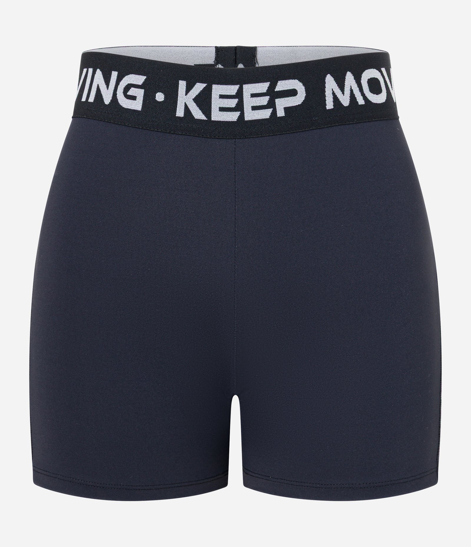 Bermuda Crossfiteira em Microfibra com Cós Elástico Keep Moving Preto 1