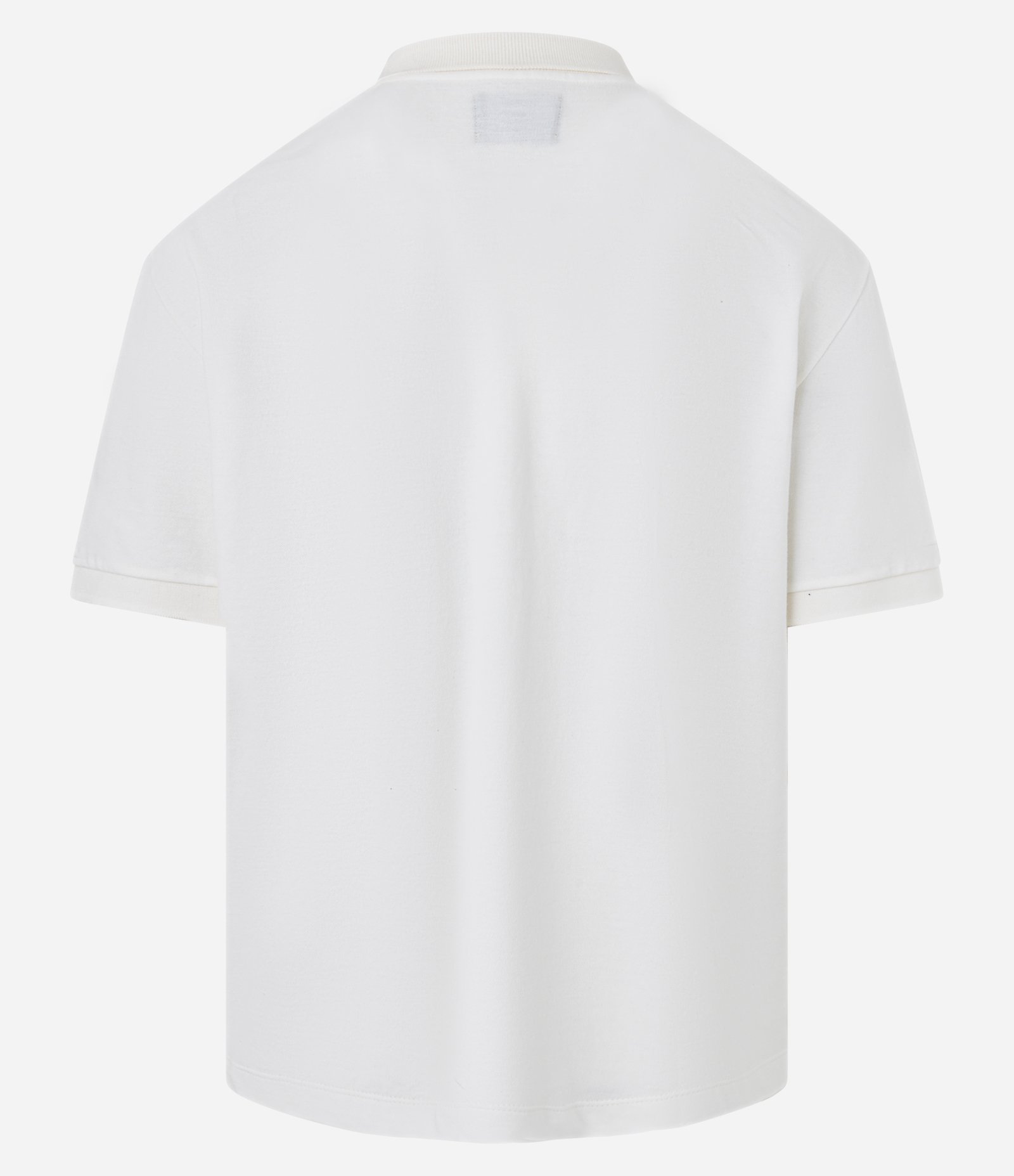 Camiseta Boxy em Algodão com Gola Polo Lettering 93 Mad Branco 8