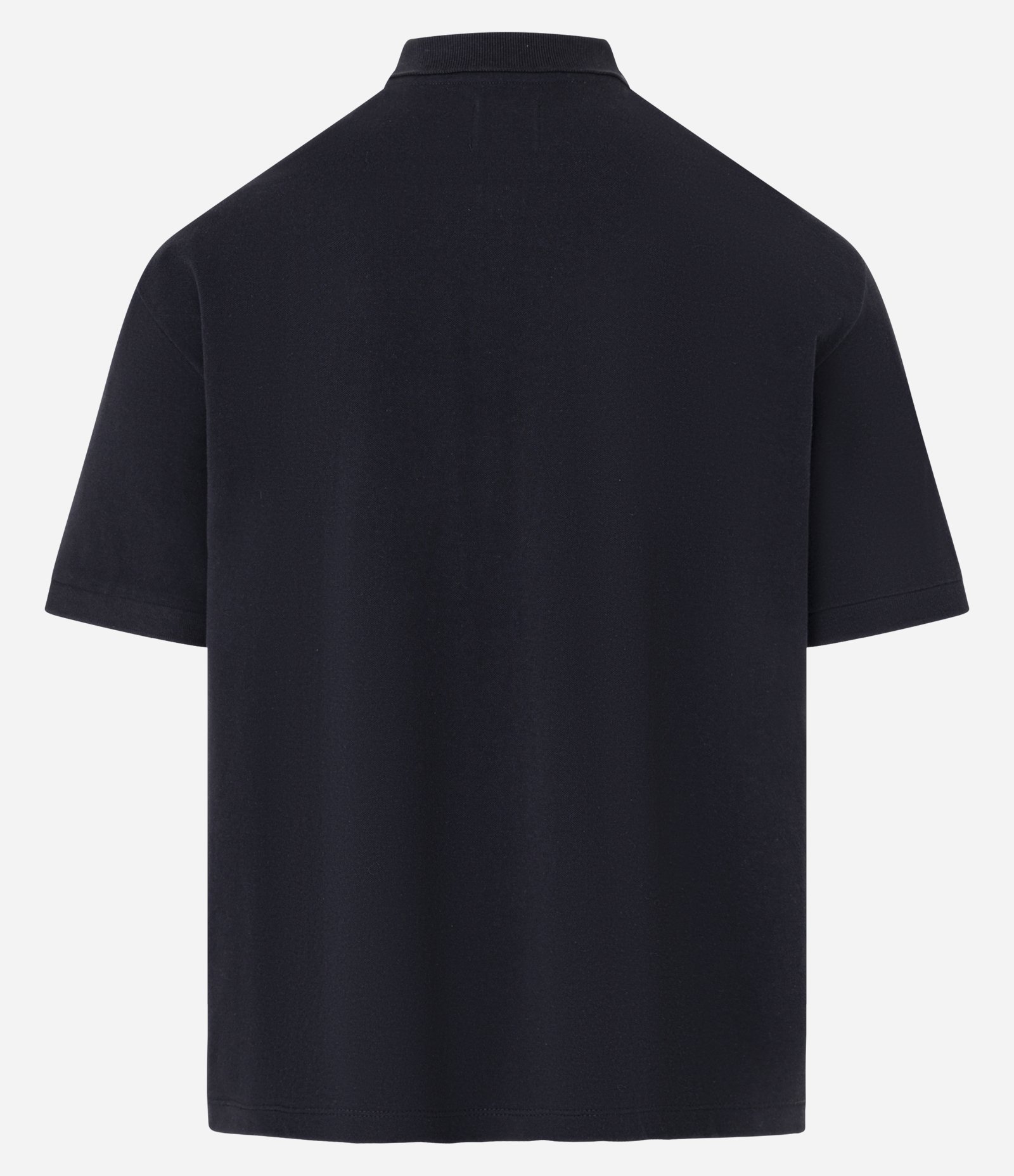 Camiseta Boxy em Algodão com Gola Polo Lettering 93 Mad Preto 8