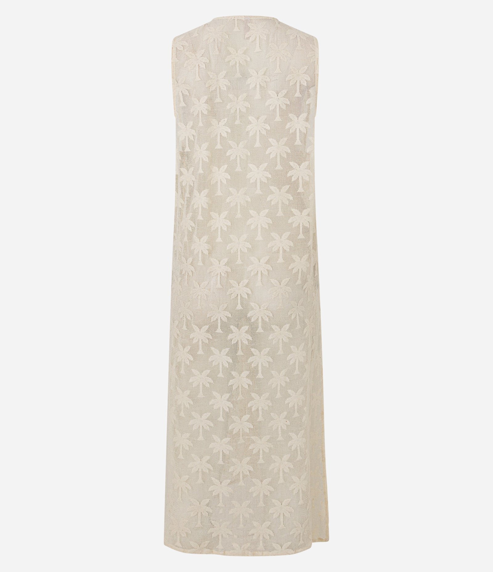 Saída de Praia Kimono com Bordado Coqueiros Bege 8