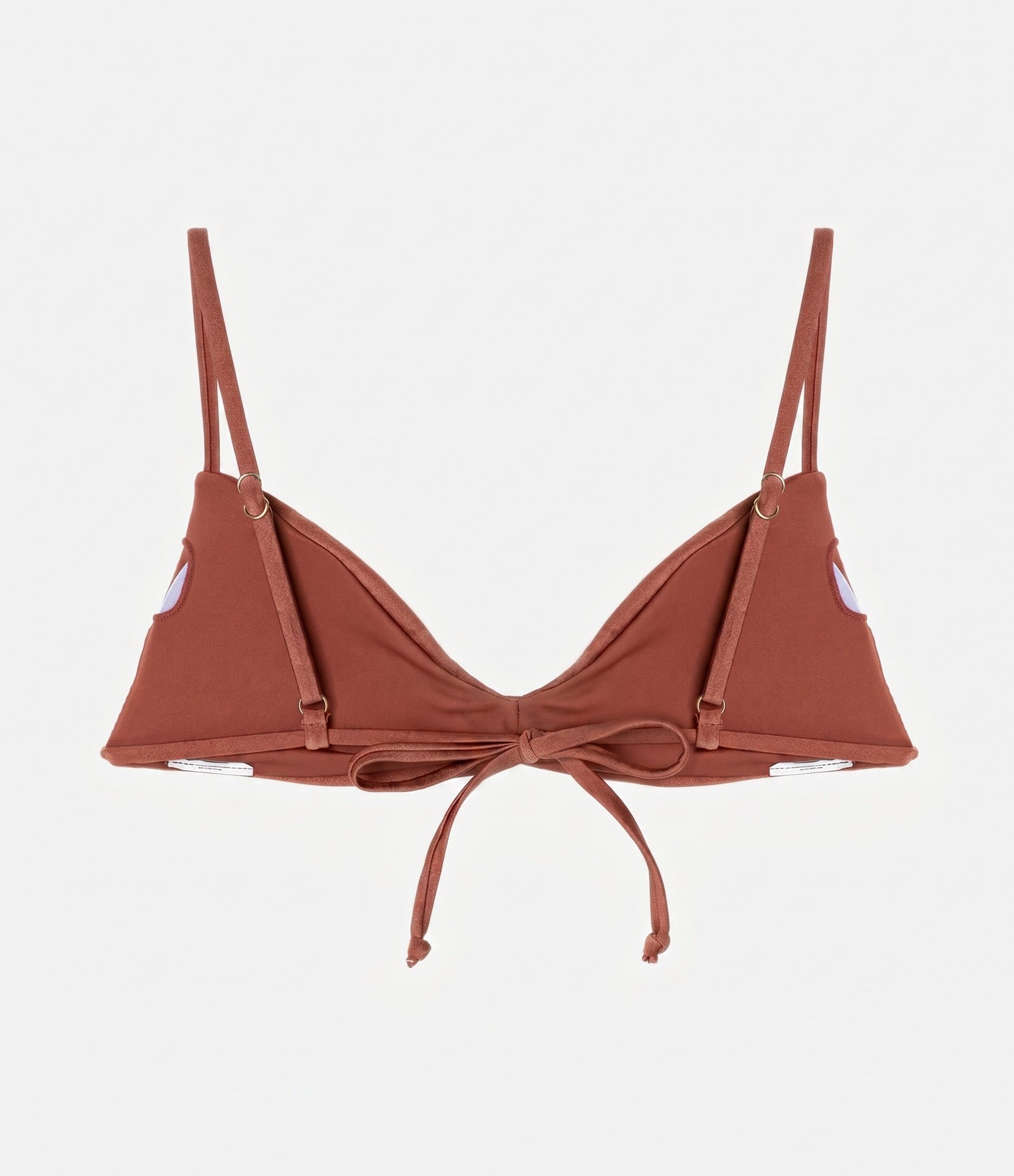 Biquíni Top Camisetinha em Microfibra Brilhante Marrom 3