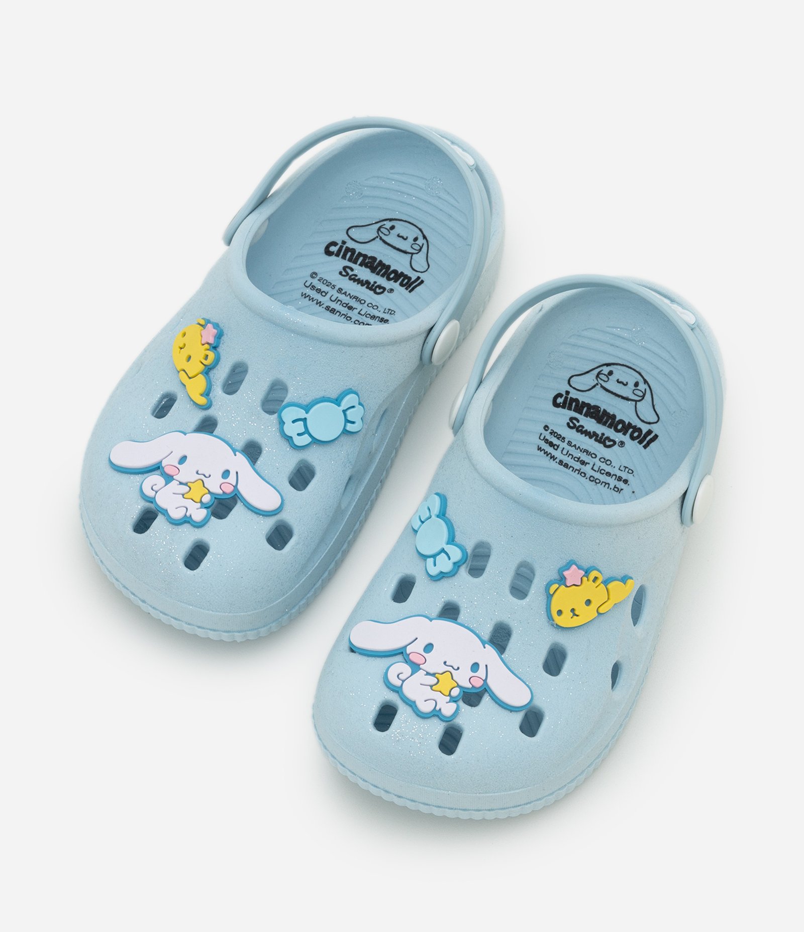 Sandália Babuche Infantil com Patch Cinnamoroll - Tam 20 ao 33 Azul 1