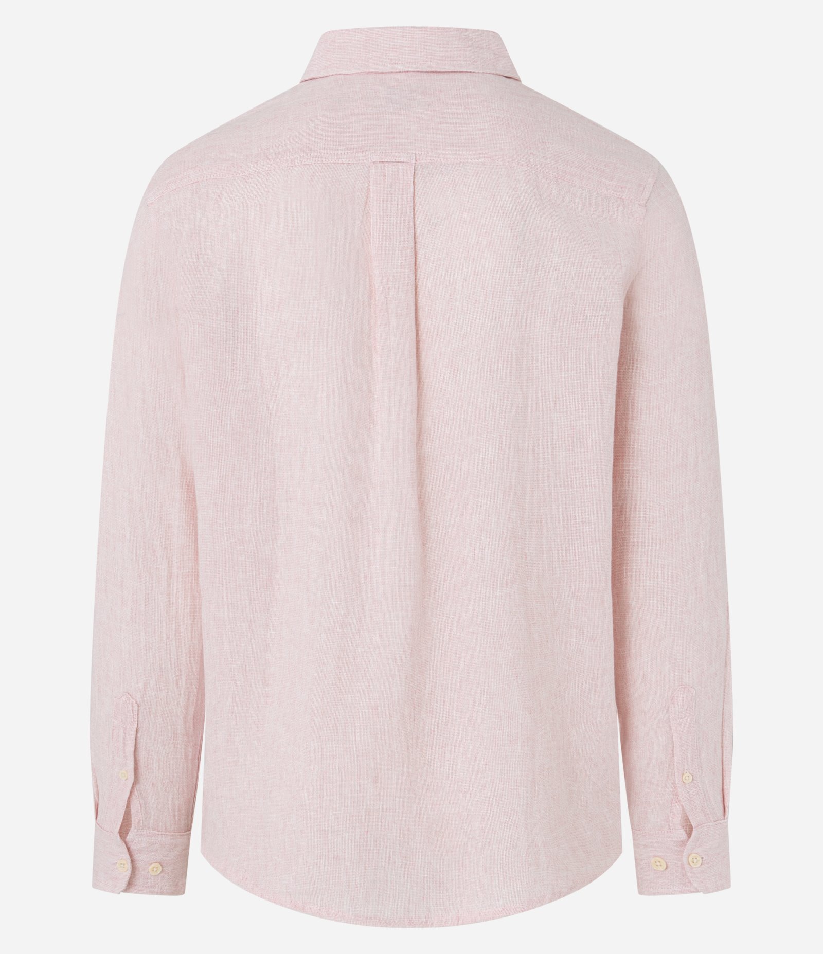 Camisa Regular em Linho e Gola Colarinho Rosa 11