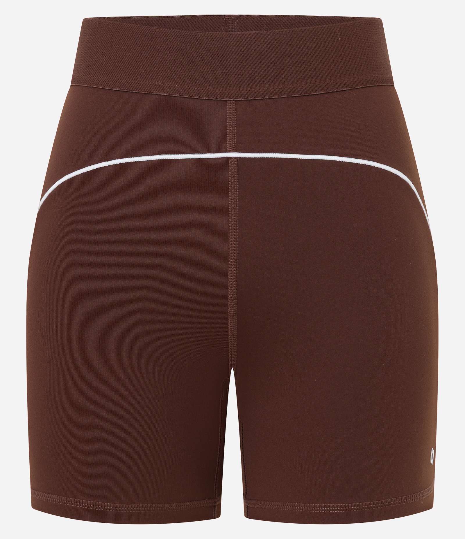 Bermuda Esportiva em Microfibra com Viés Contrastante Marrom 6