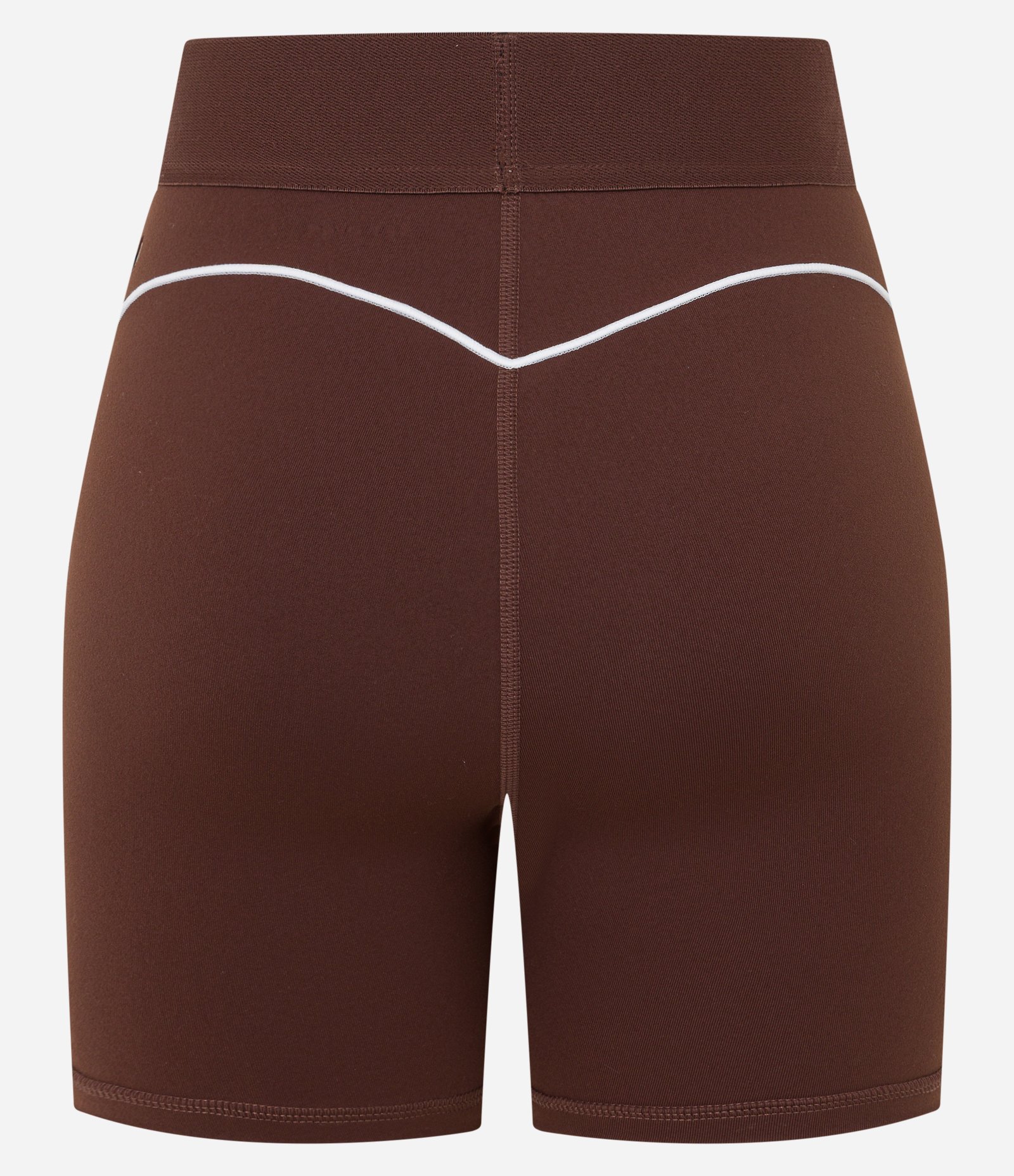 Bermuda Esportiva em Microfibra com Viés Contrastante Marrom 7