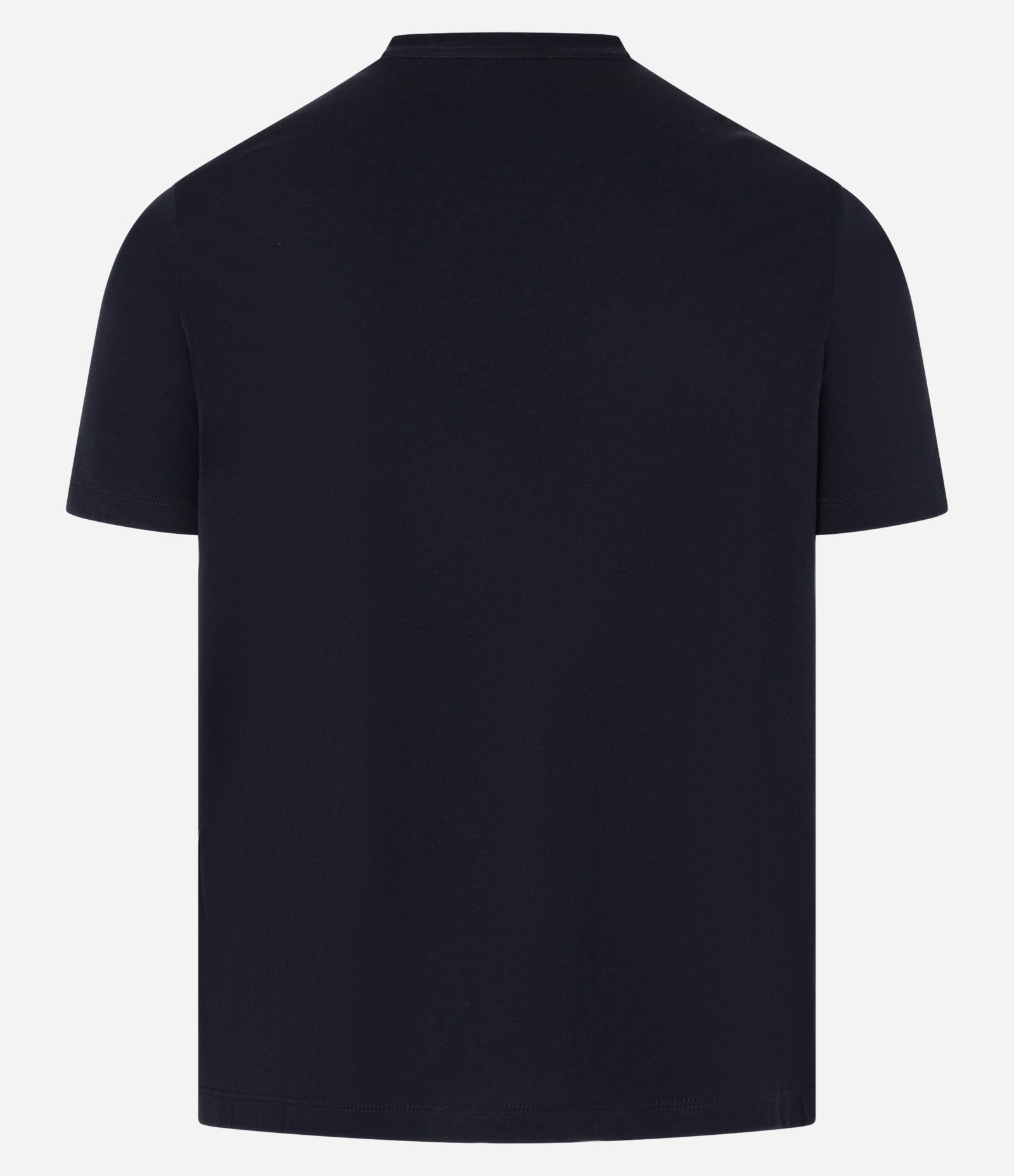 Camiseta Slim Básica em Algodão Peruano com Gola Redonda Azul 7