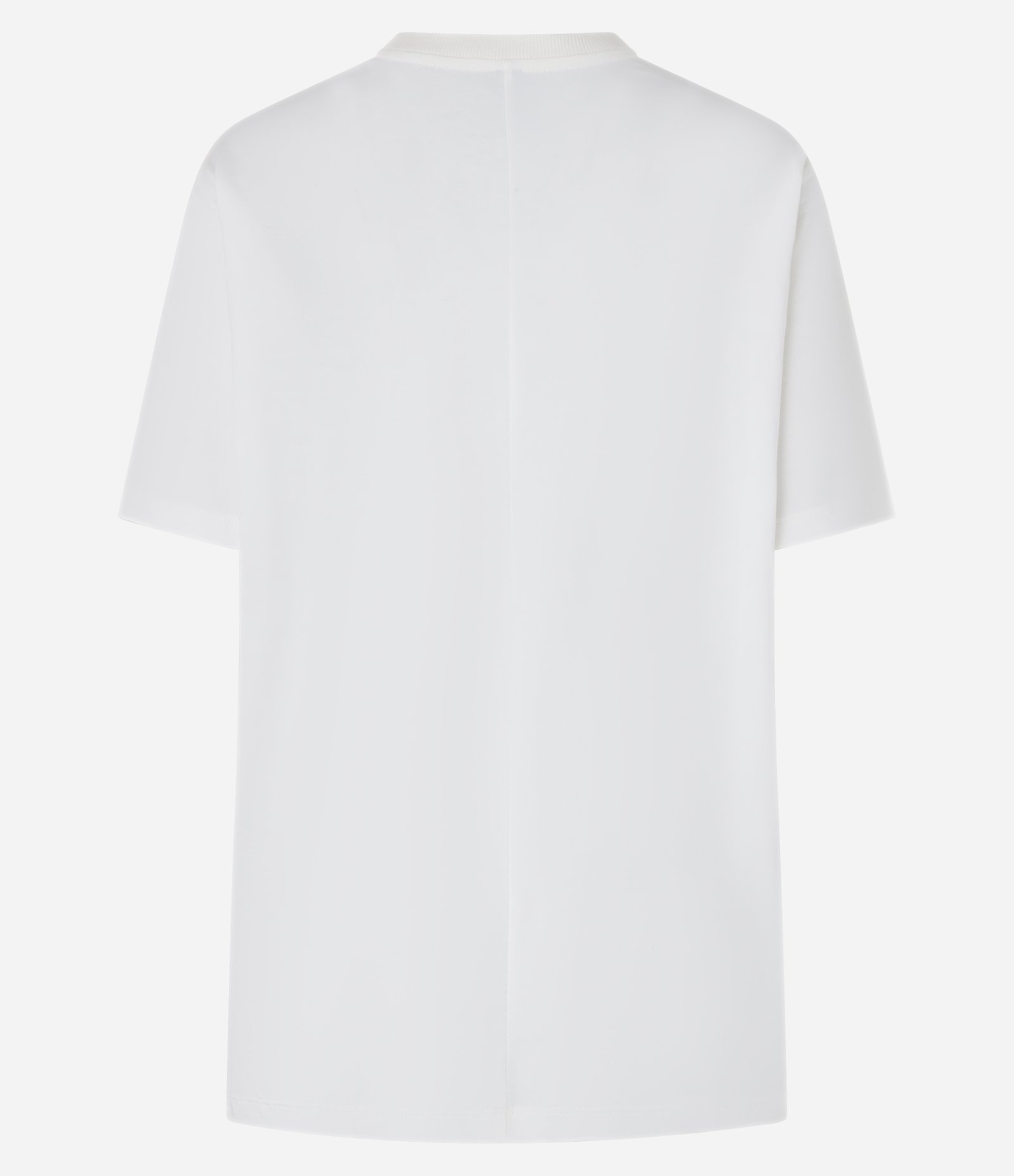 Camiseta Alongada em Algodão com Piercing Aplicado Branco 6