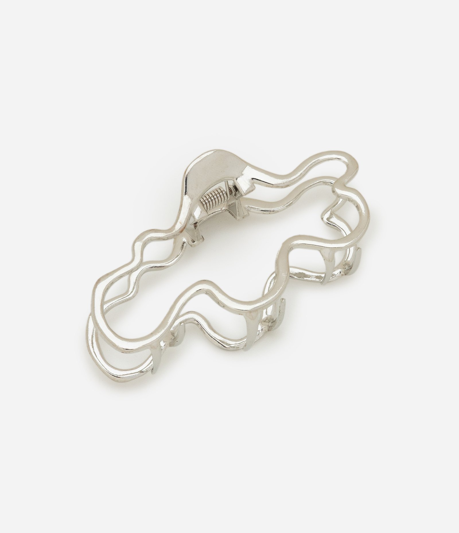 Piranha De Cabelo Metal Liso organico AE_SS25_CBL_0111 Prata 1