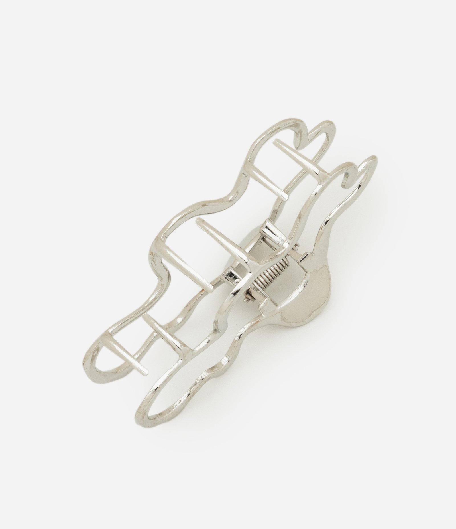 Piranha De Cabelo Metal Liso organico AE_SS25_CBL_0111 Prata 2