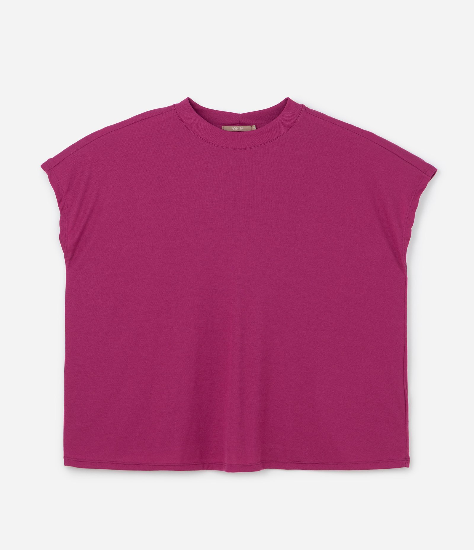Blusa Básica em Ribana e sem Cava Curve & Plus Size Rosa Fuchsia 4