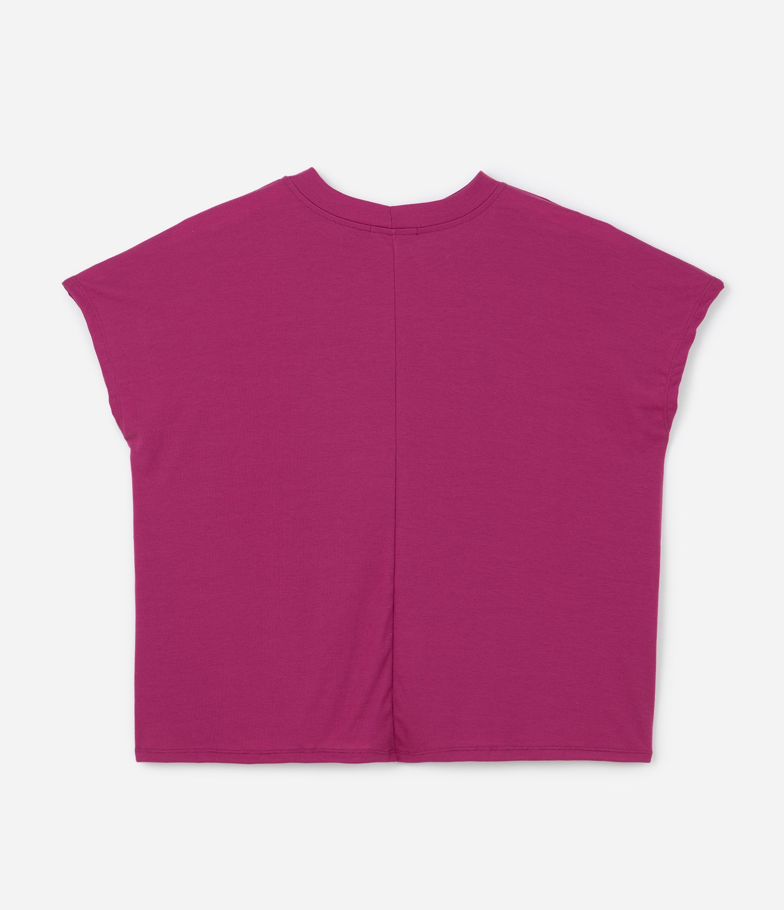 Blusa Básica em Ribana e sem Cava Curve & Plus Size Rosa Fuchsia 5
