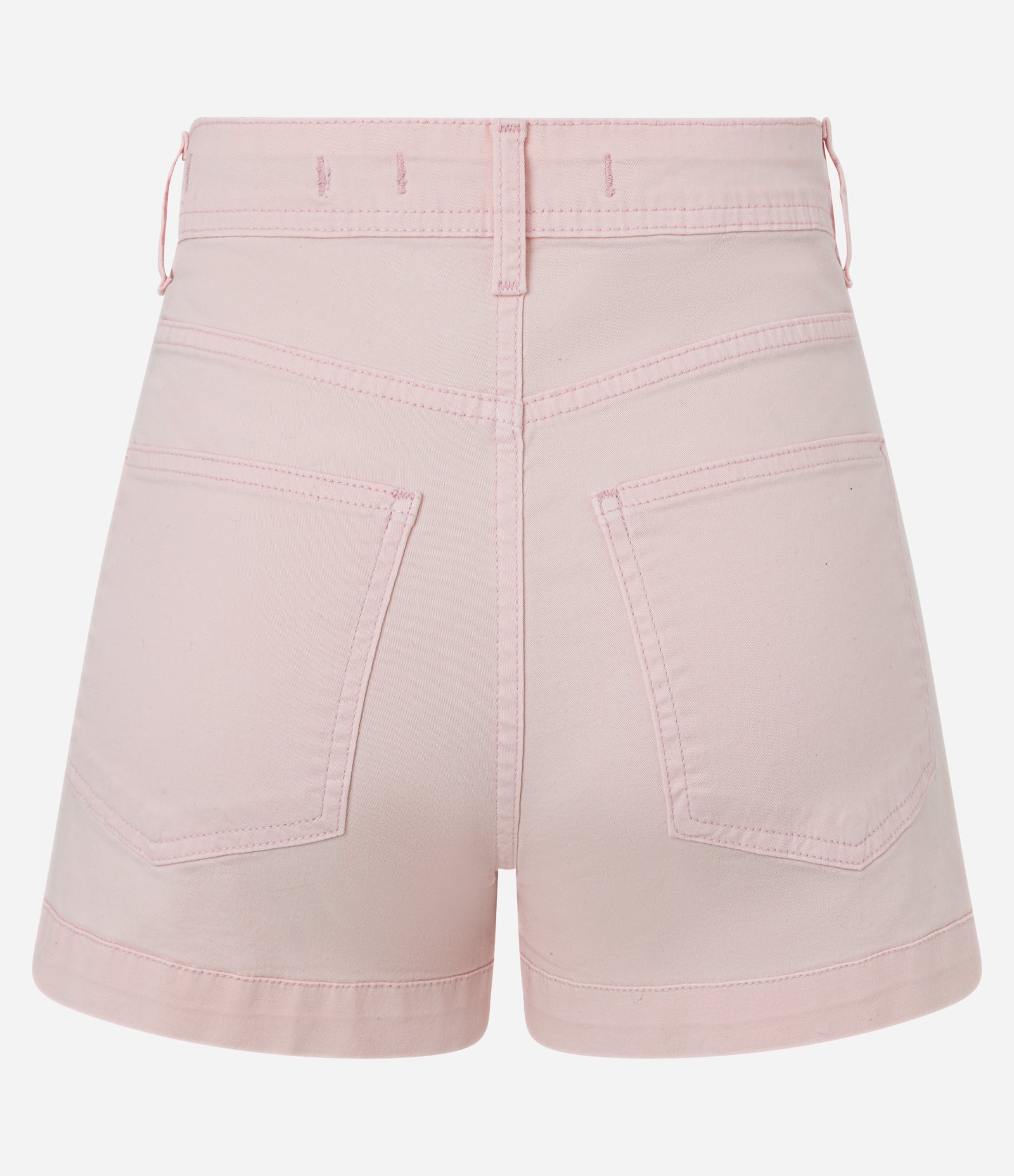 Short Hot Pants em Sarja com Barra Dobrada Rosa 6