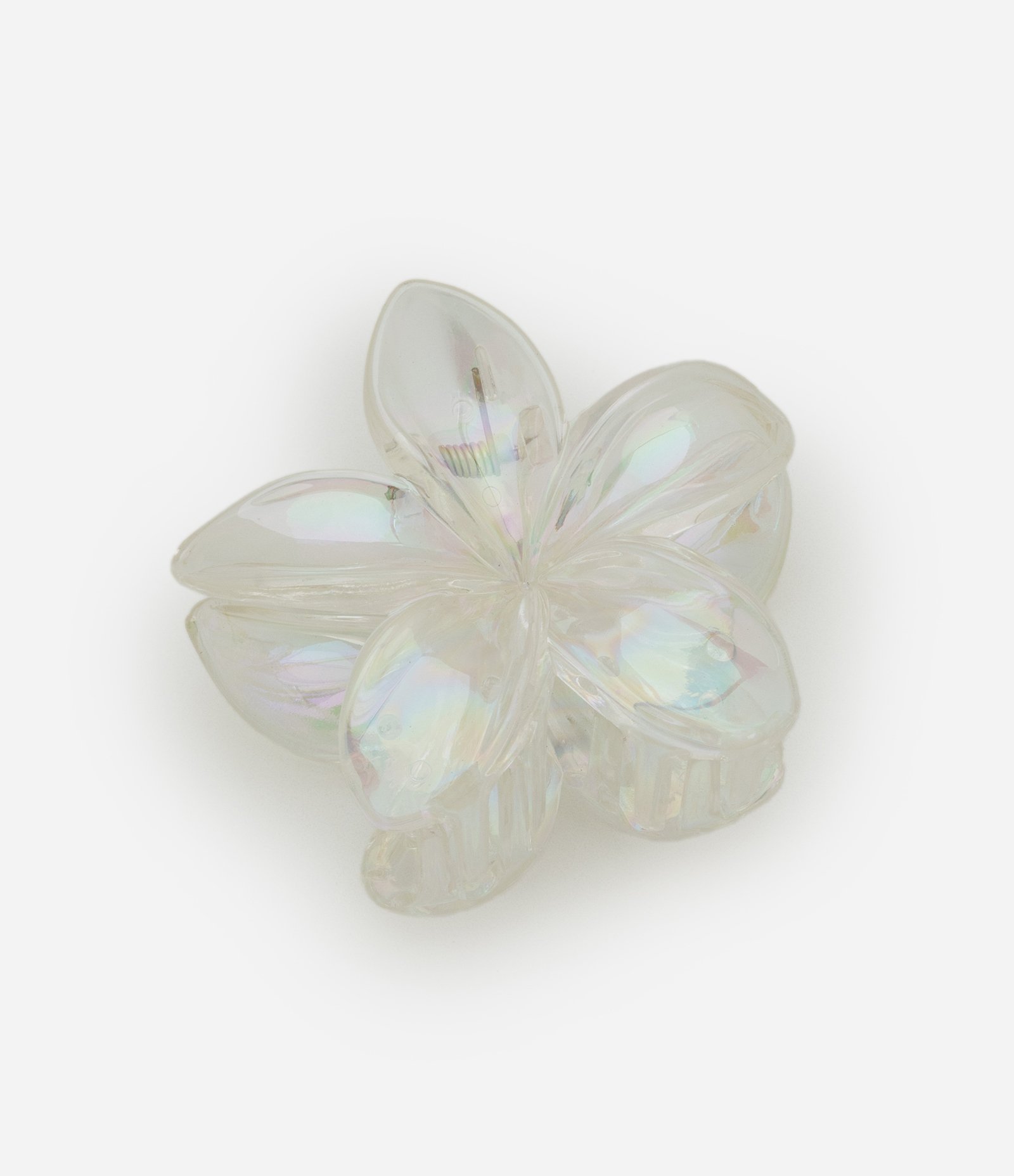 Piranha de Cabelo com Forma de Flor Jasmin Prata 2