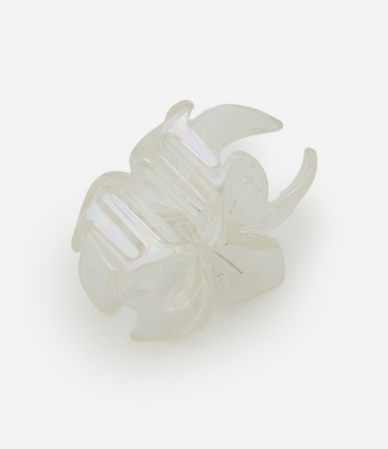 Piranha de Cabelo com Forma de Flor Jasmin Prata 3