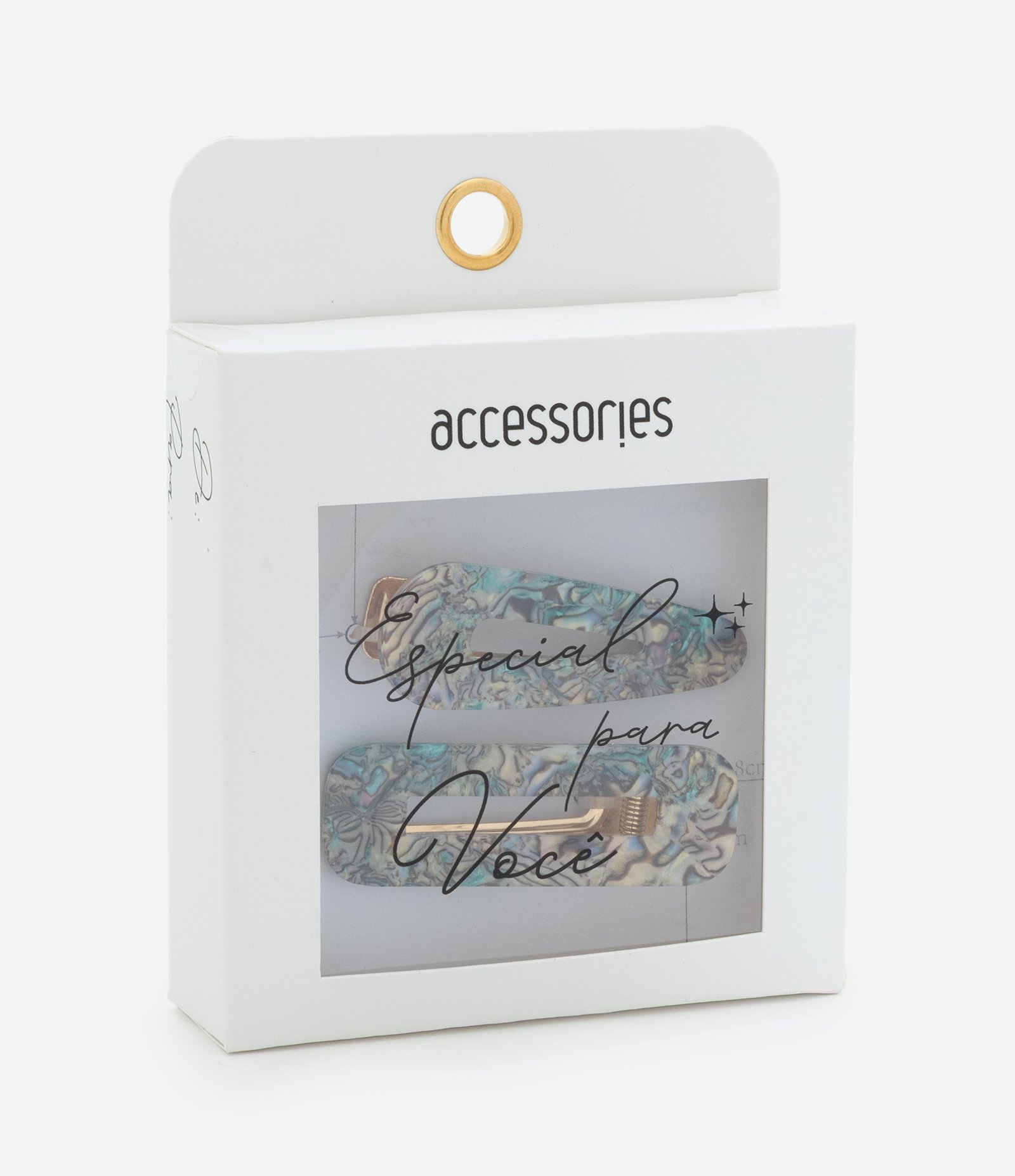 Kit 02 Presilhas com Efeito Abalone Multicores 4