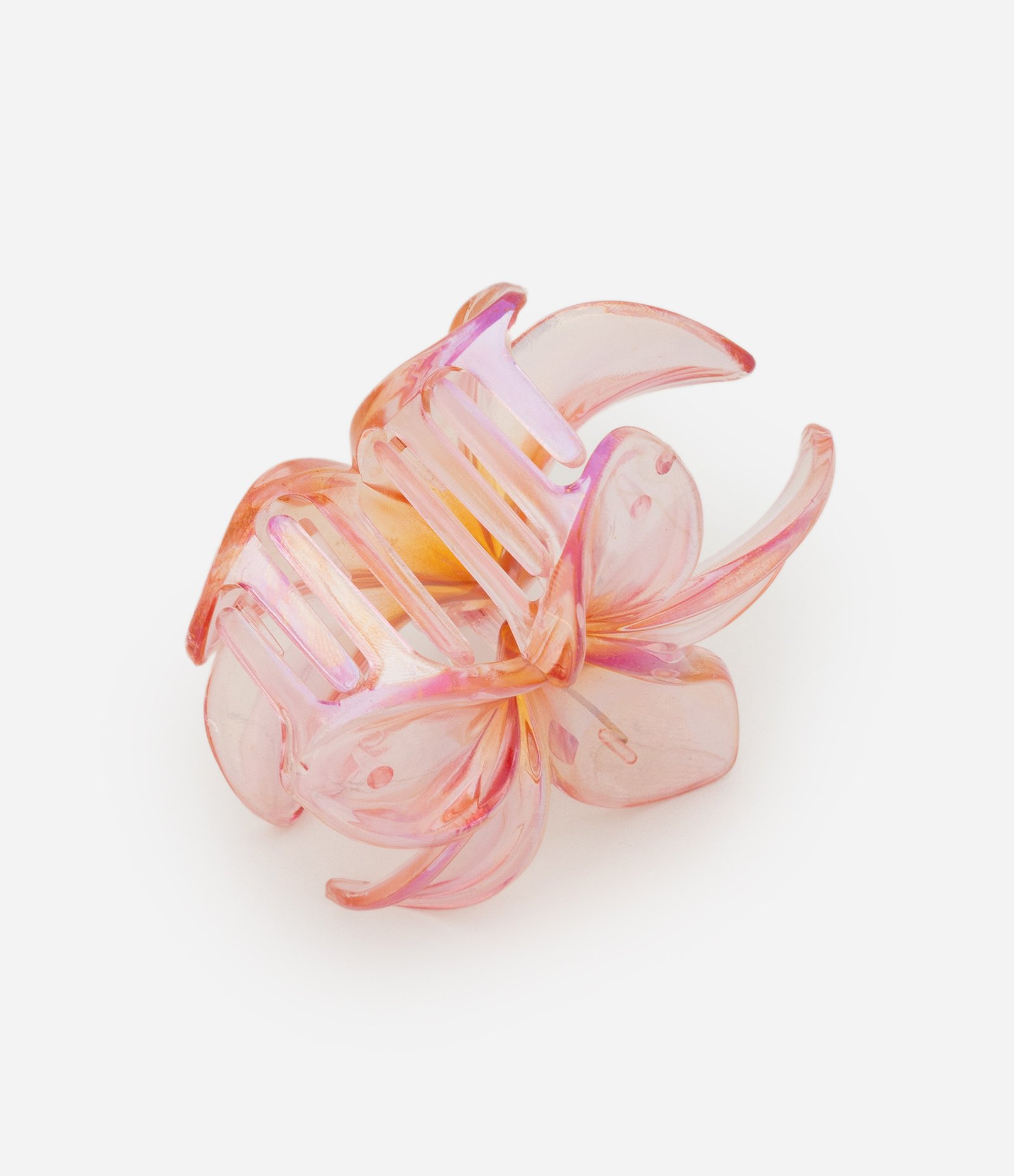 Piranha de Cabelo com Forma de Flor Jasmin Rosa 3