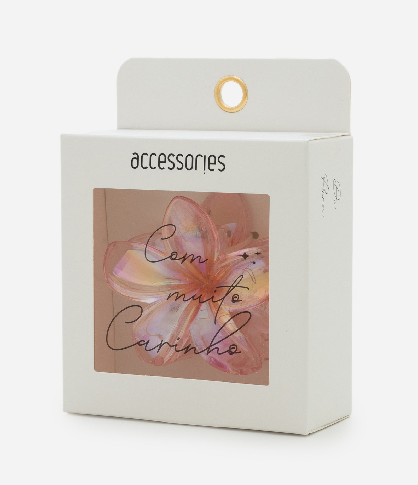 Piranha de Cabelo com Forma de Flor Jasmin Rosa 1