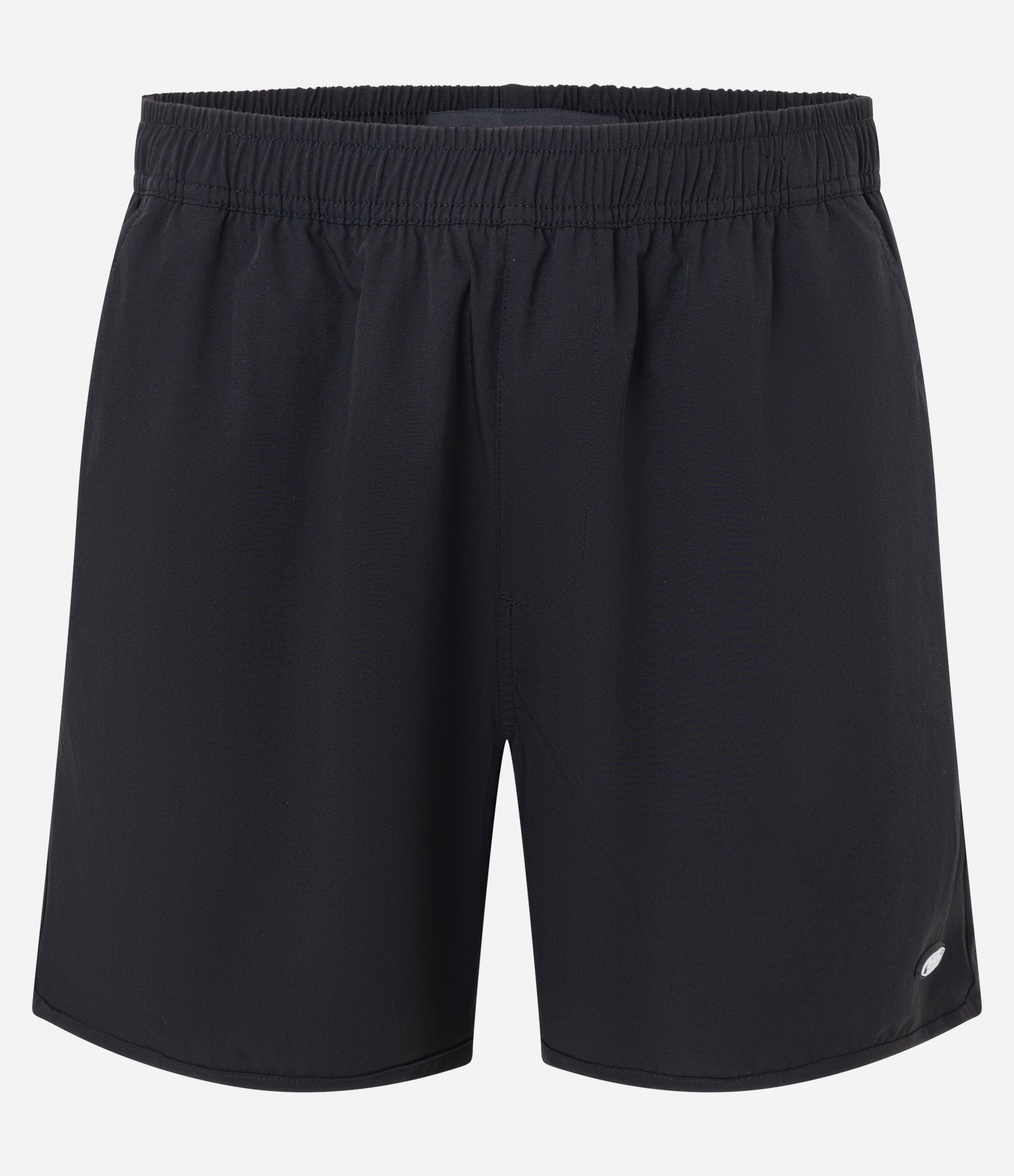 Bermuda Tecnológica Lisa com Barra Arredondada Preto 5