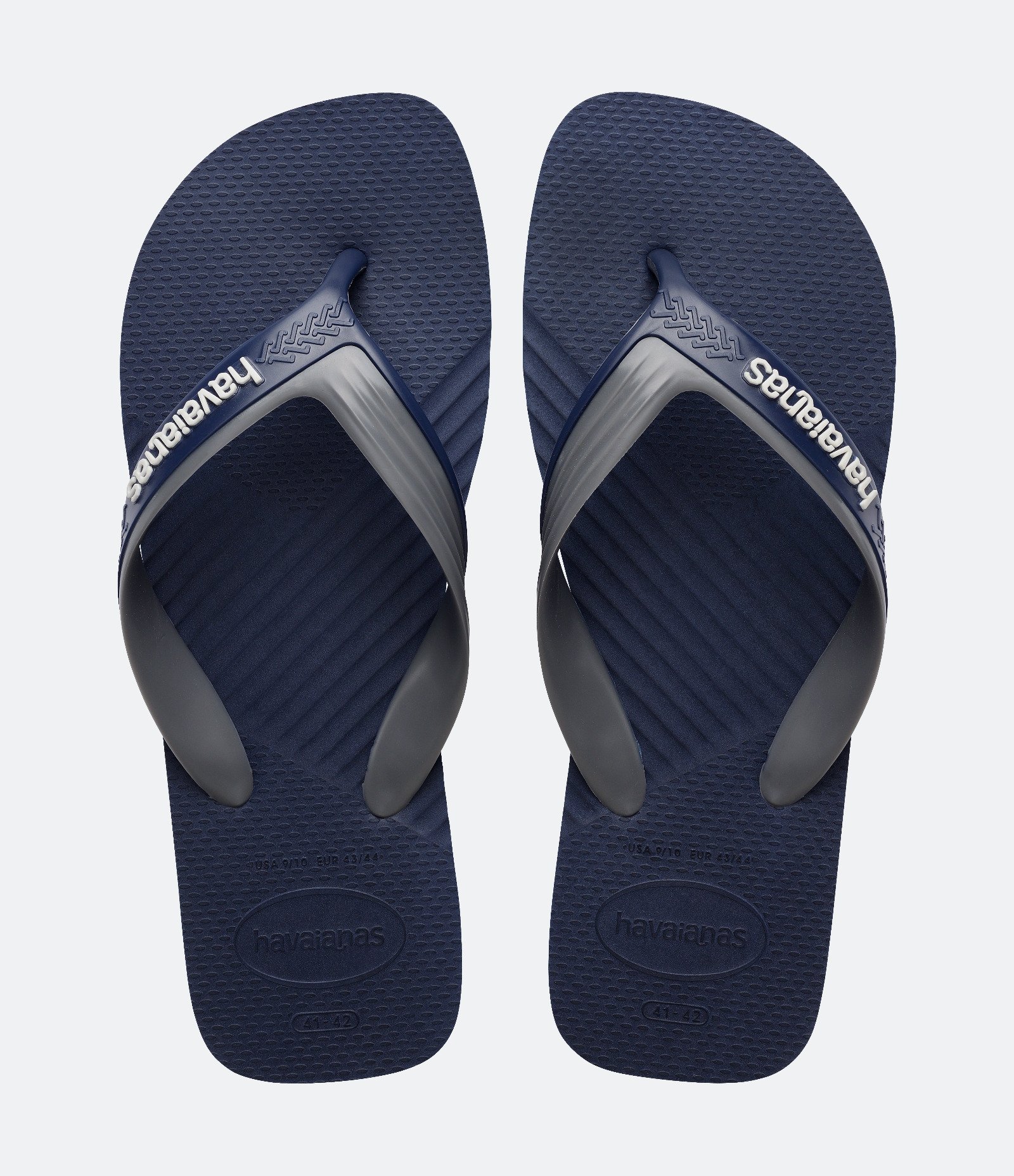 Chinelo Duas Tiras Texturizado Havaianas Azul 1